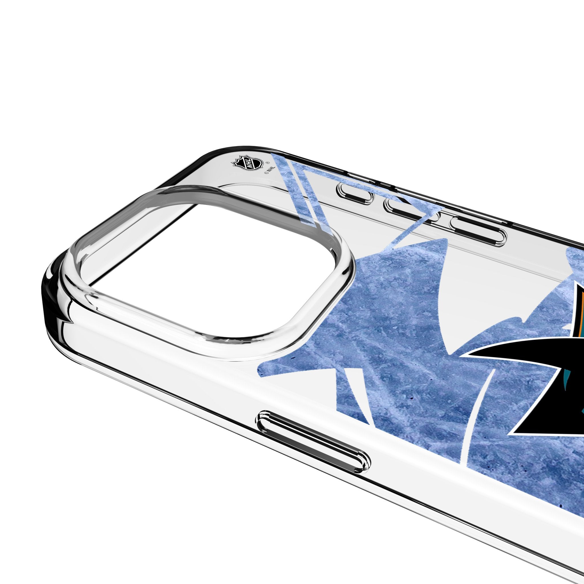 San Jose Sharks Ice Tilt Clear Phone Case for Apple iPhone 3