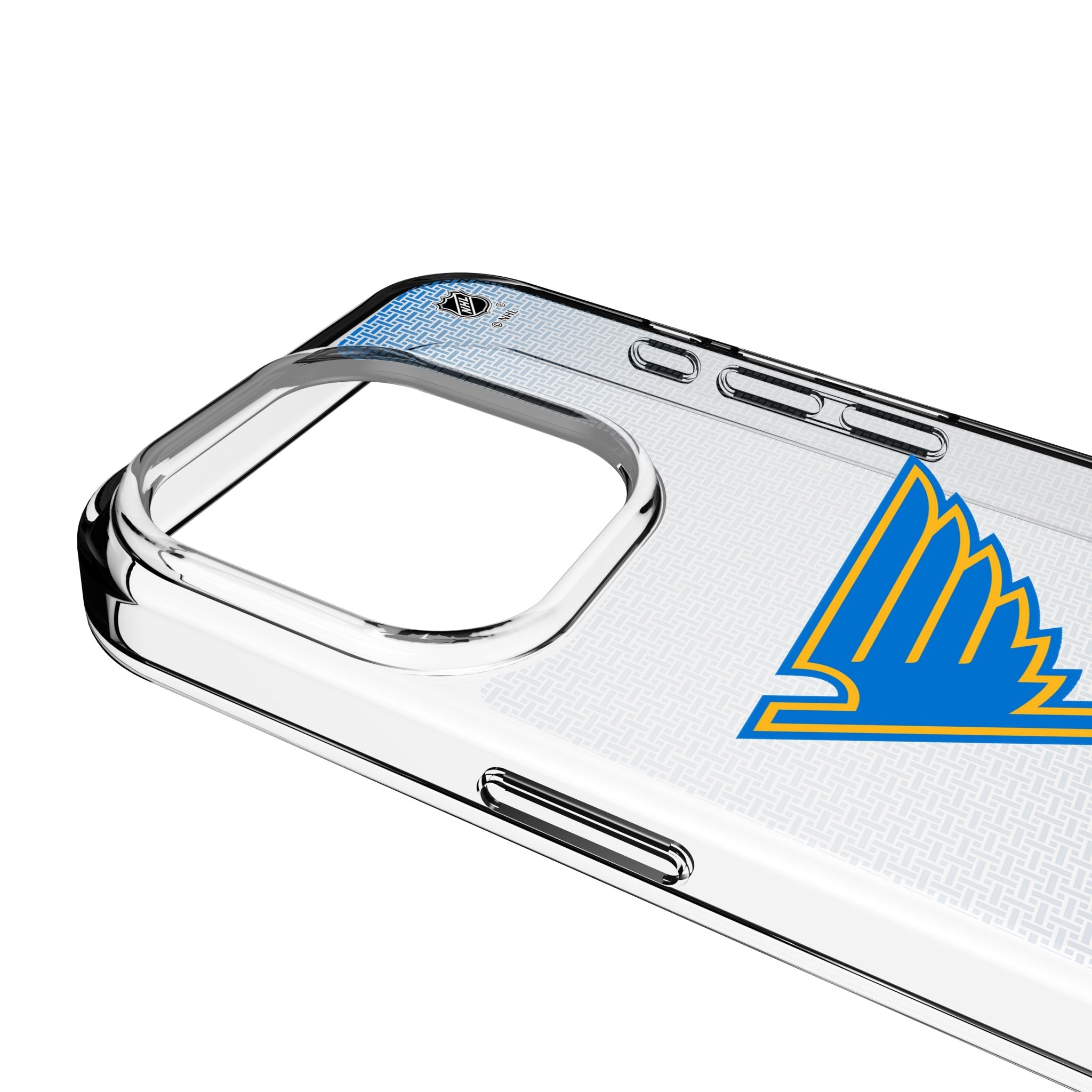 St. Louis Blues Linen Clear Phone Case for Apple iPhone 3