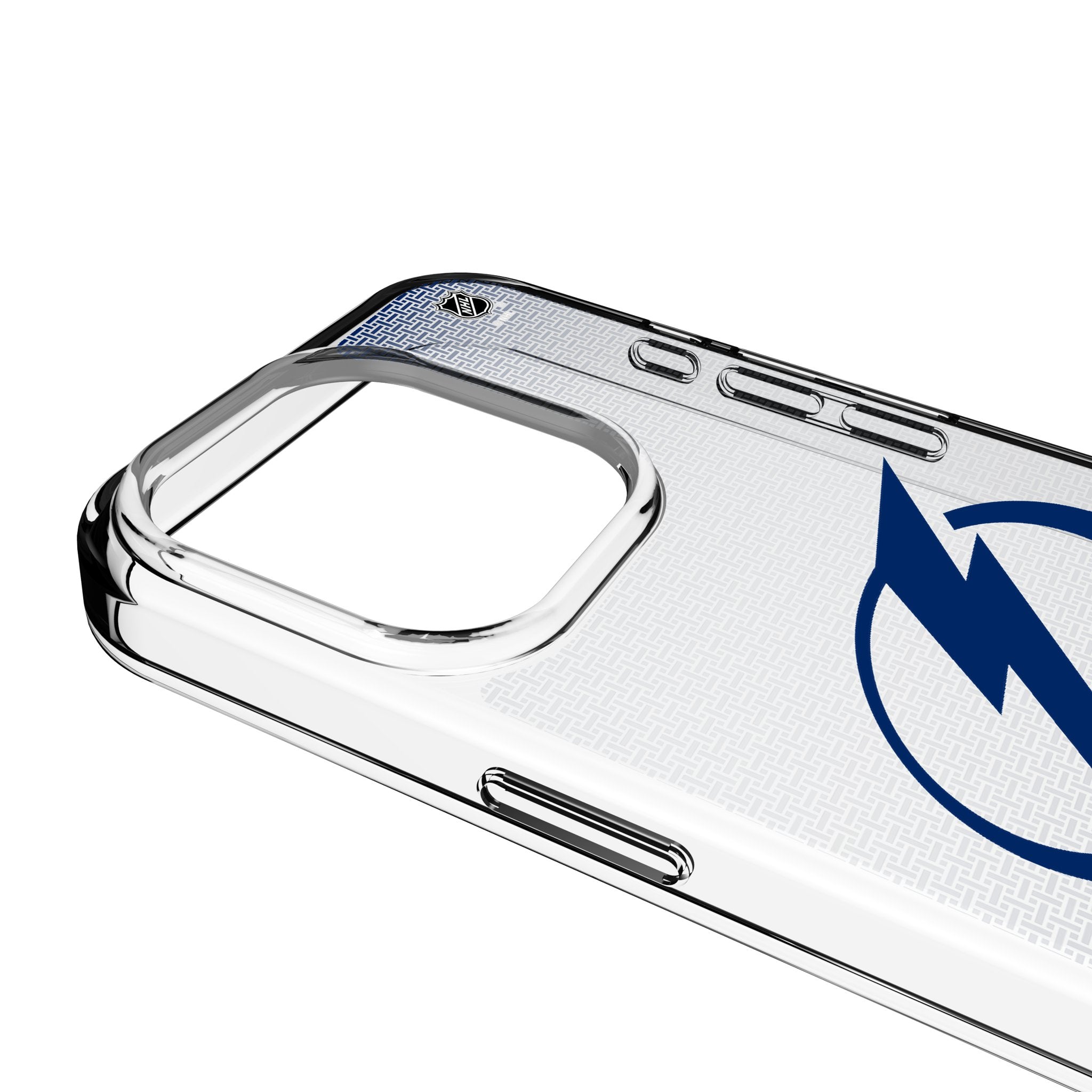 Tampa Bay Lightning Linen Clear Phone Case for Apple iPhone 3