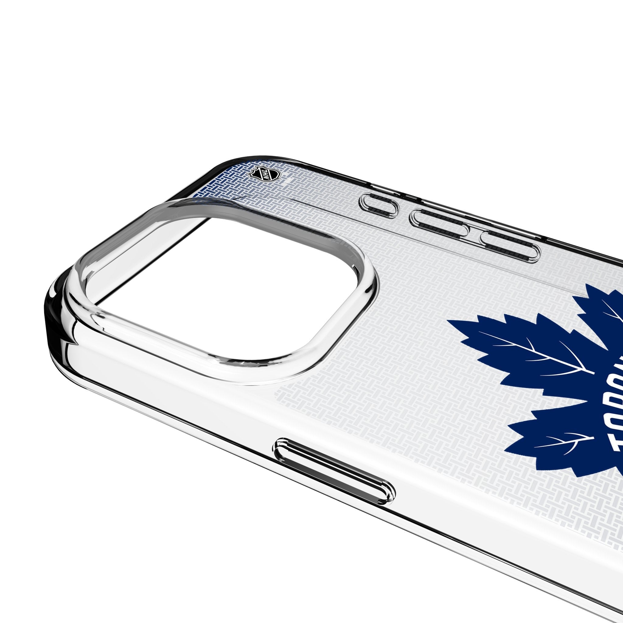 Toronto Maple Leafs Linen Clear Phone Case for Apple iPhone 3