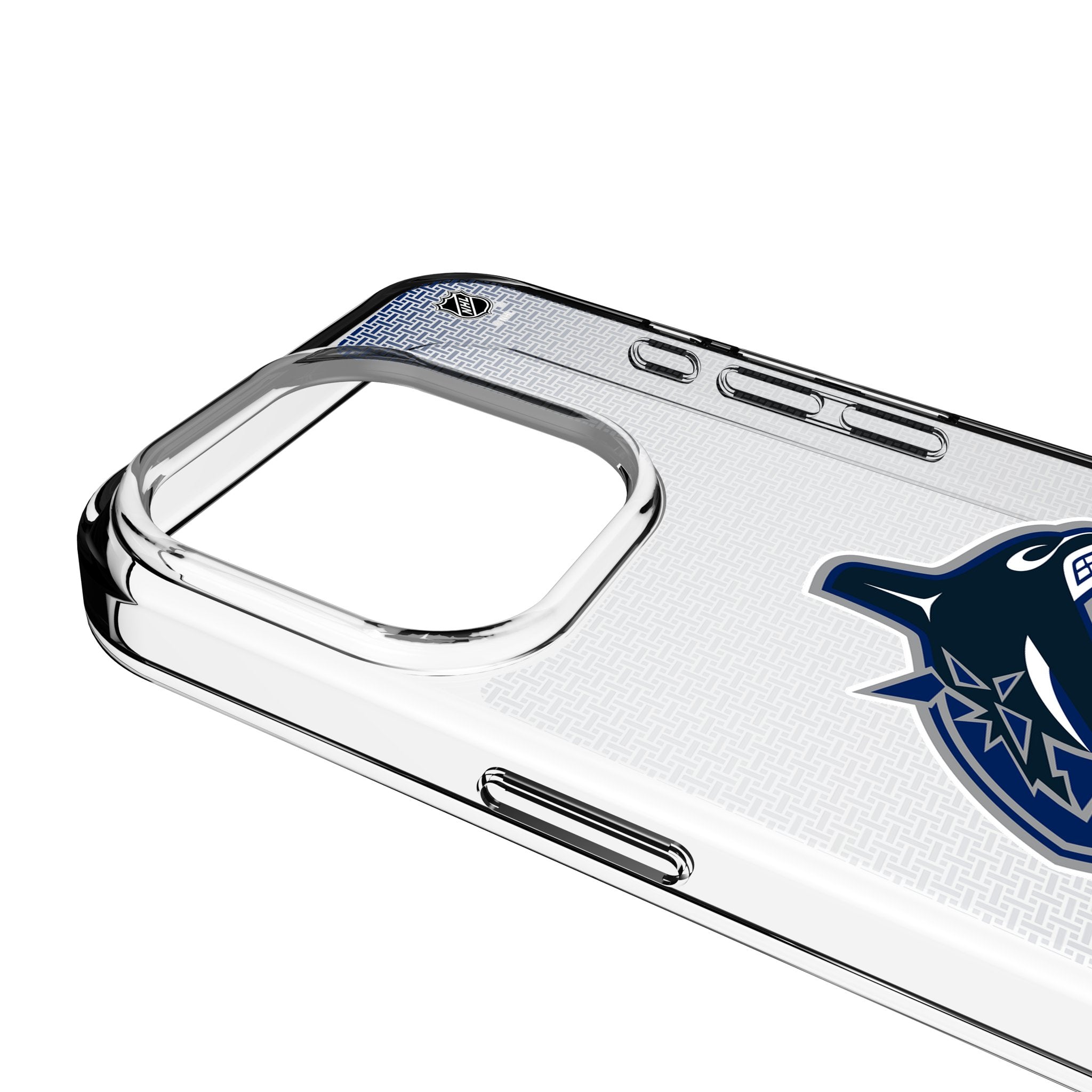 Vancouver Canucks Linen Clear Phone Case for Apple iPhone 3
