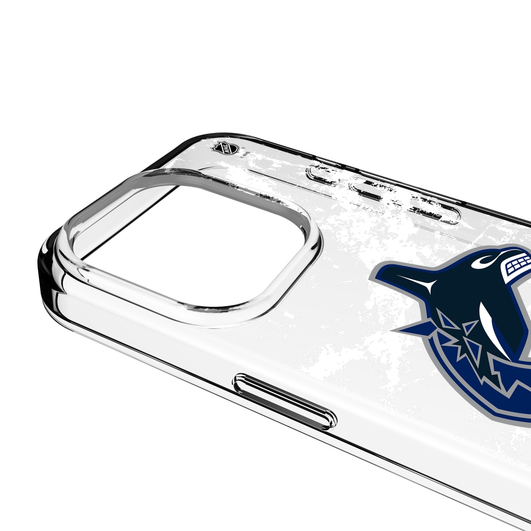 Vancouver Canucks Ice Stripe Clear Phone Case for Apple iPhone 3