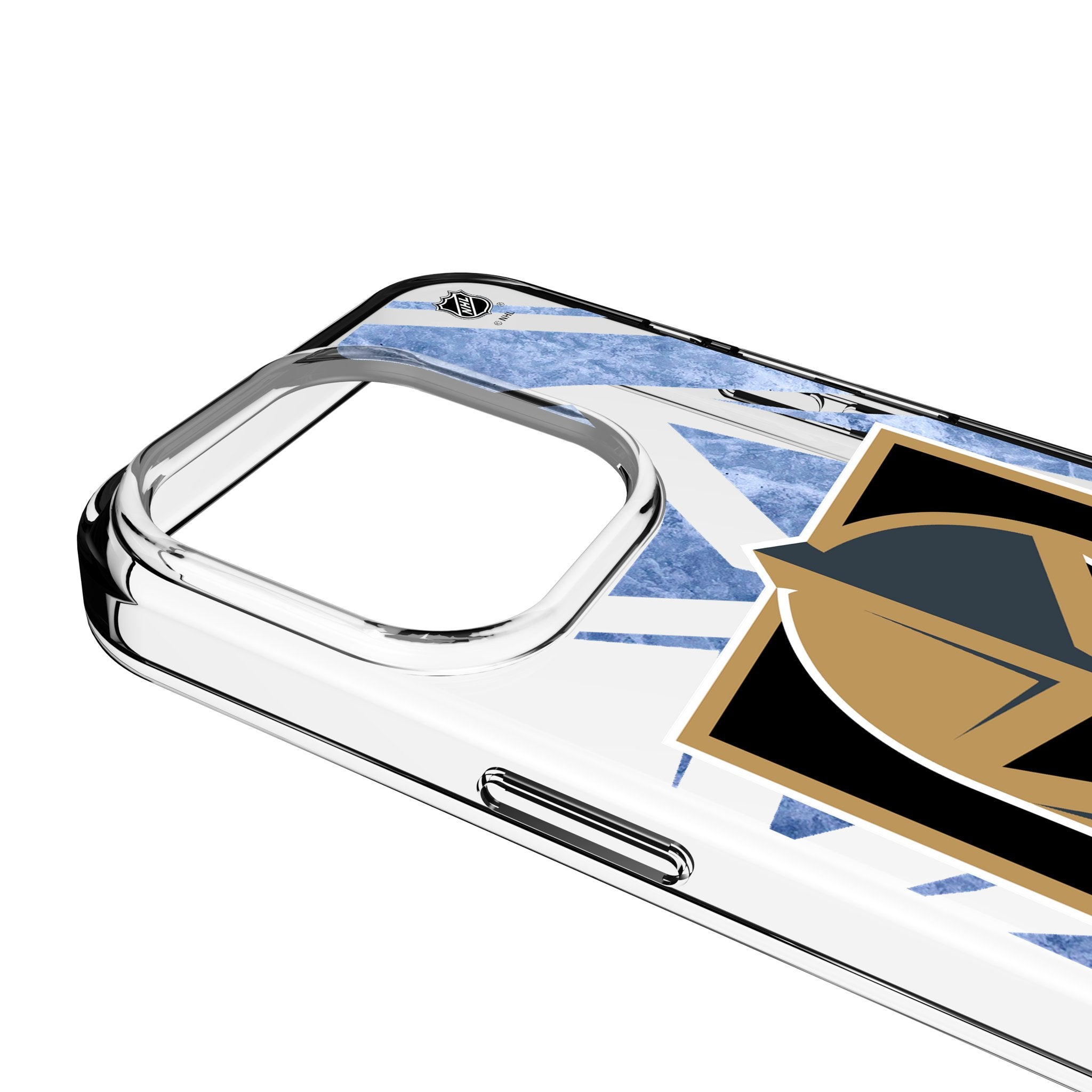 Vegas Golden Knights Ice Tilt Clear Phone Case for Apple iPhone 3