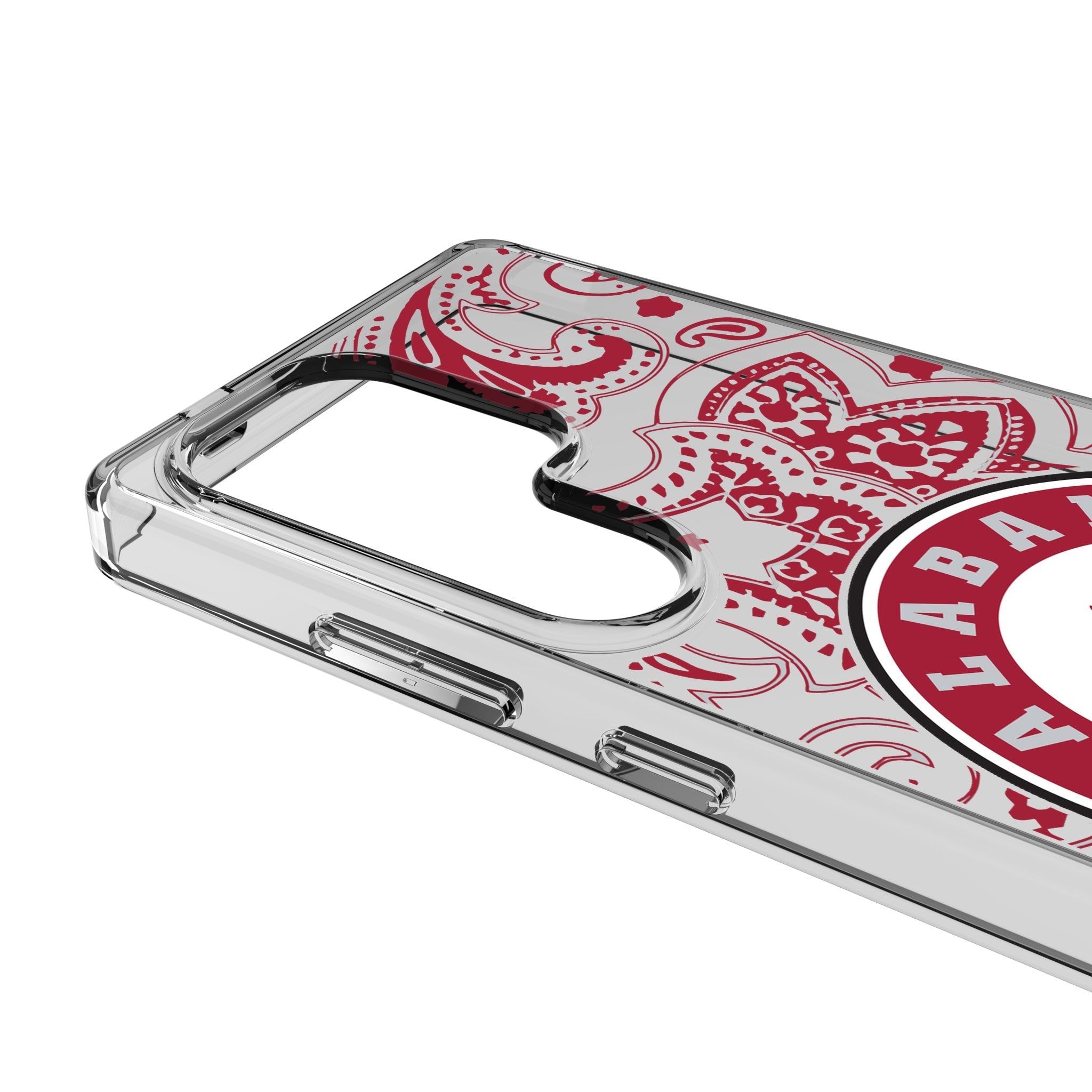 University of Alabama Crimson Tide Paisley Clear Phone Case for Samsung Galaxy 3