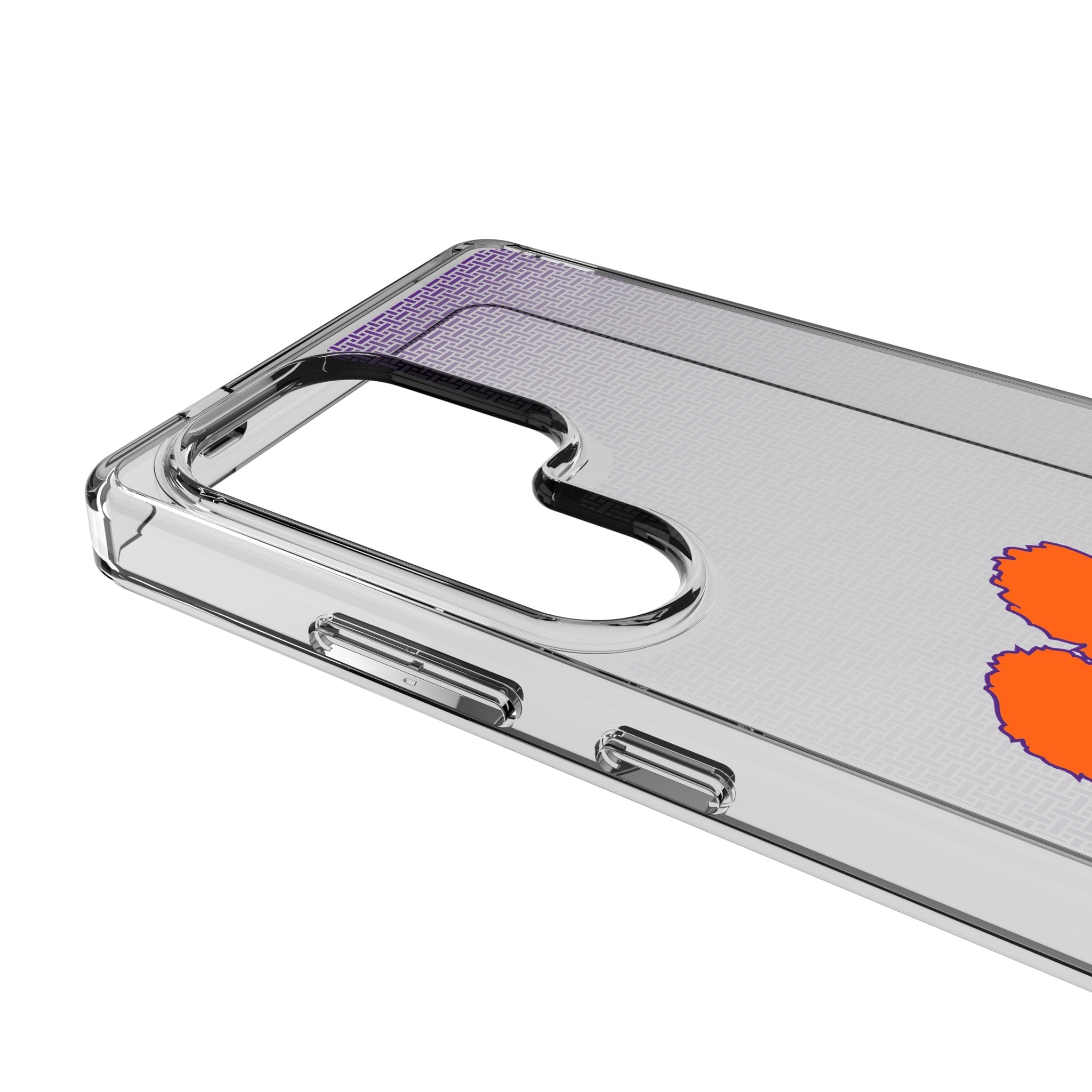 Clemson University Tigers Linen Clear Phone Case for Samsung Galaxy 3