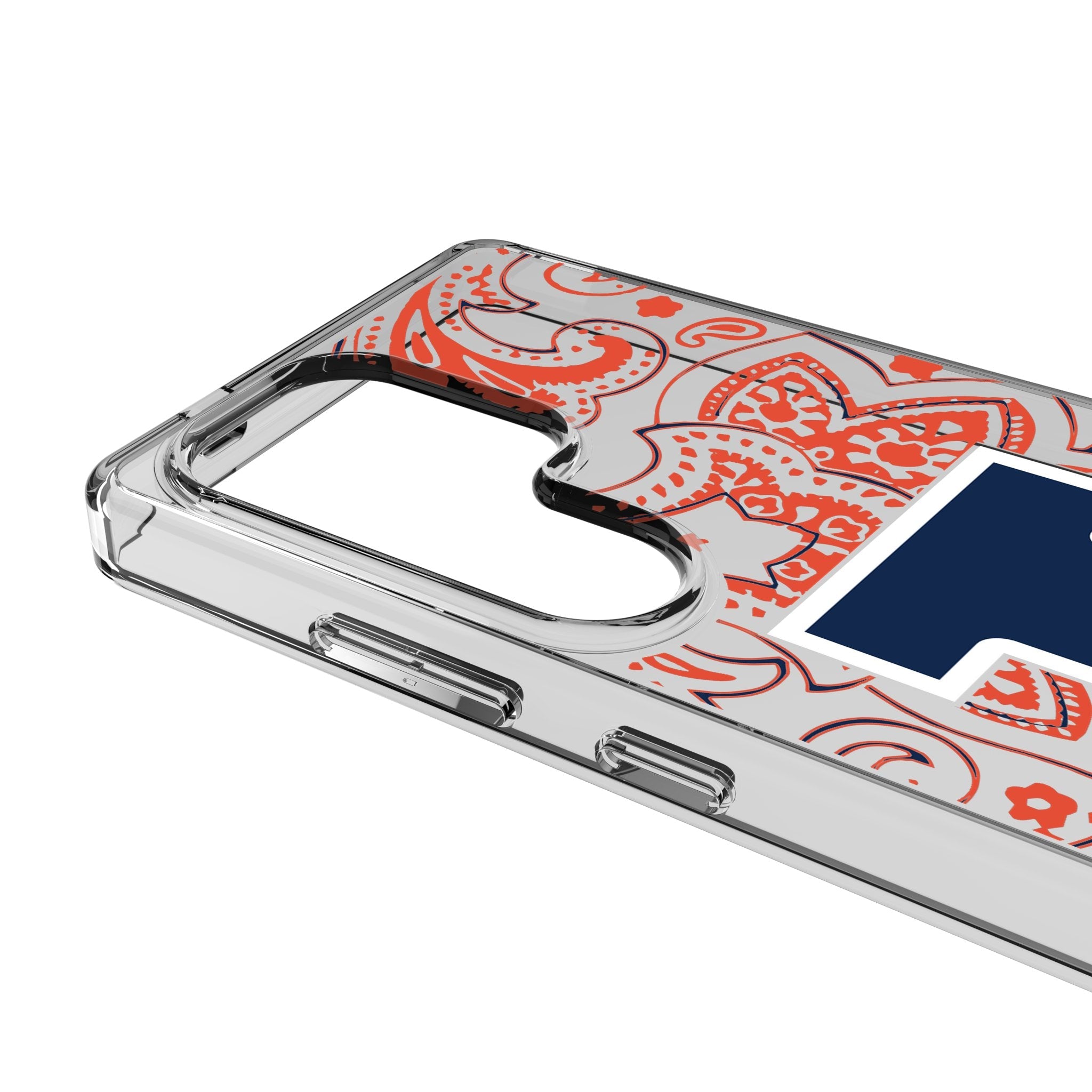 University of Illinois Fighting Illini Paisley Clear Phone Case for Samsung Galaxy 3