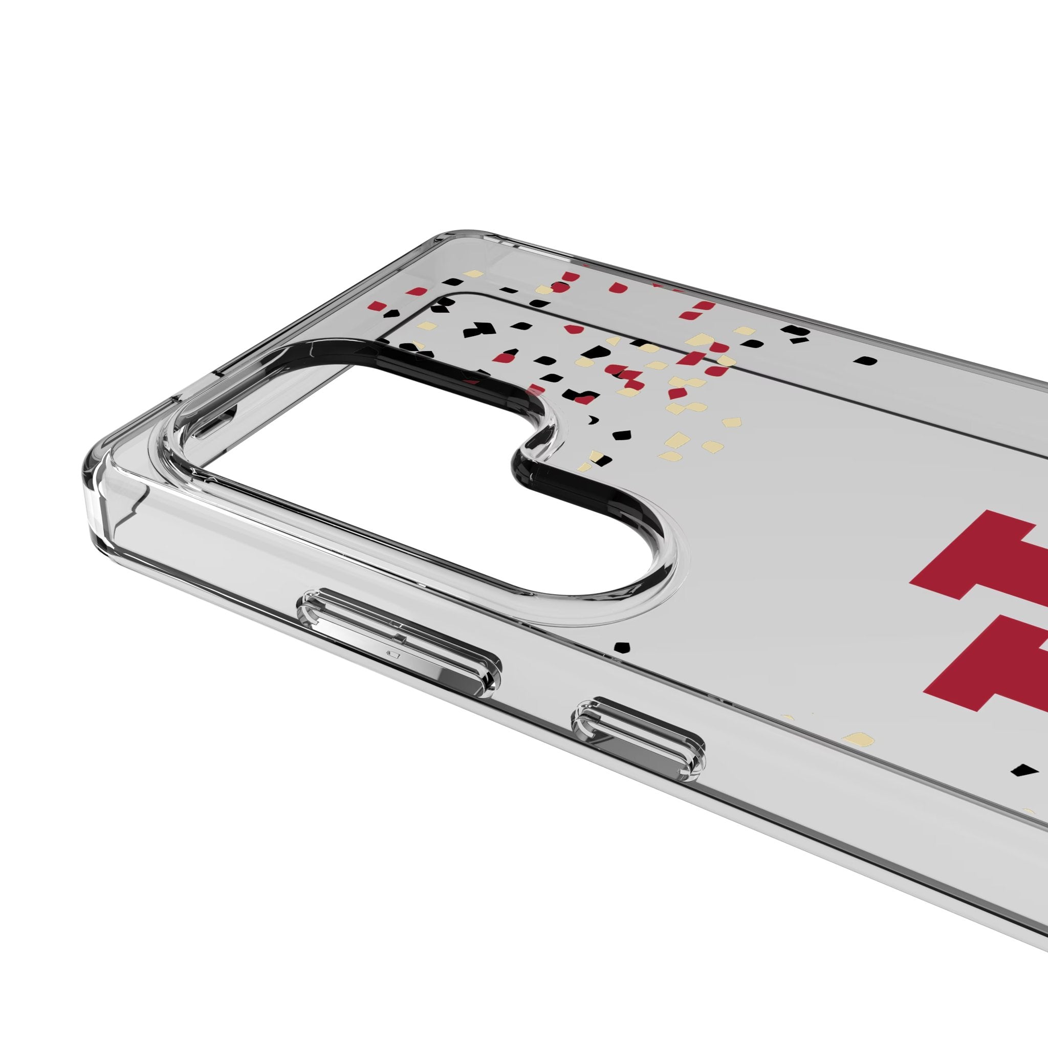 Indiana University Hoosiers Confetti Clear Phone Case for Samsung Galaxy 2