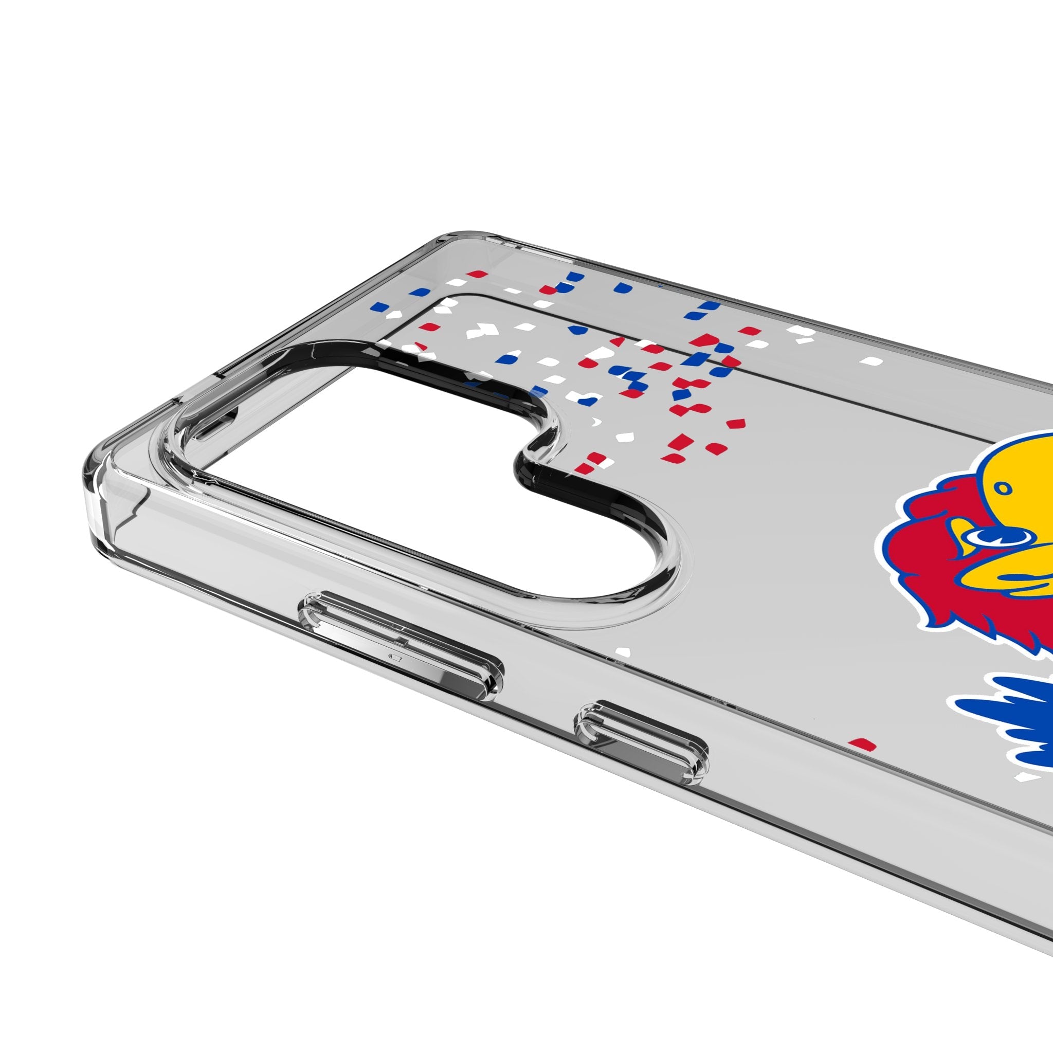 University of Kansas Jayhawks Confetti Clear Phone Case for Samsung Galaxy 3