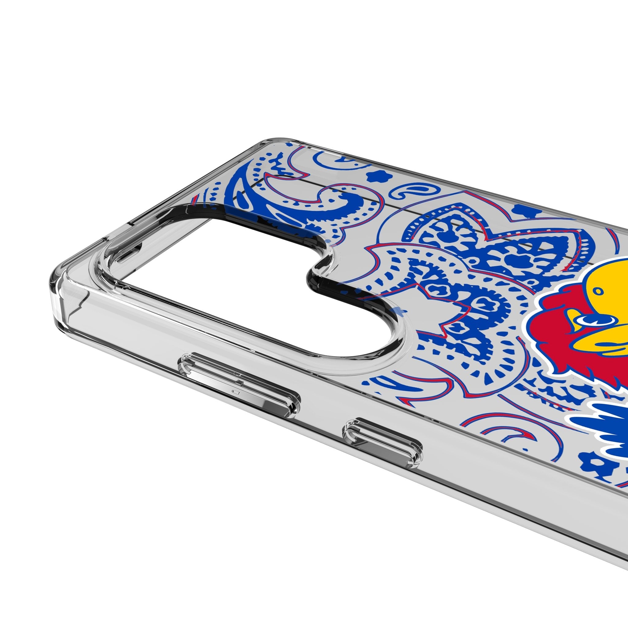 University of Kansas Jayhawks Paisley Clear Phone Case for Samsung Galaxy 3