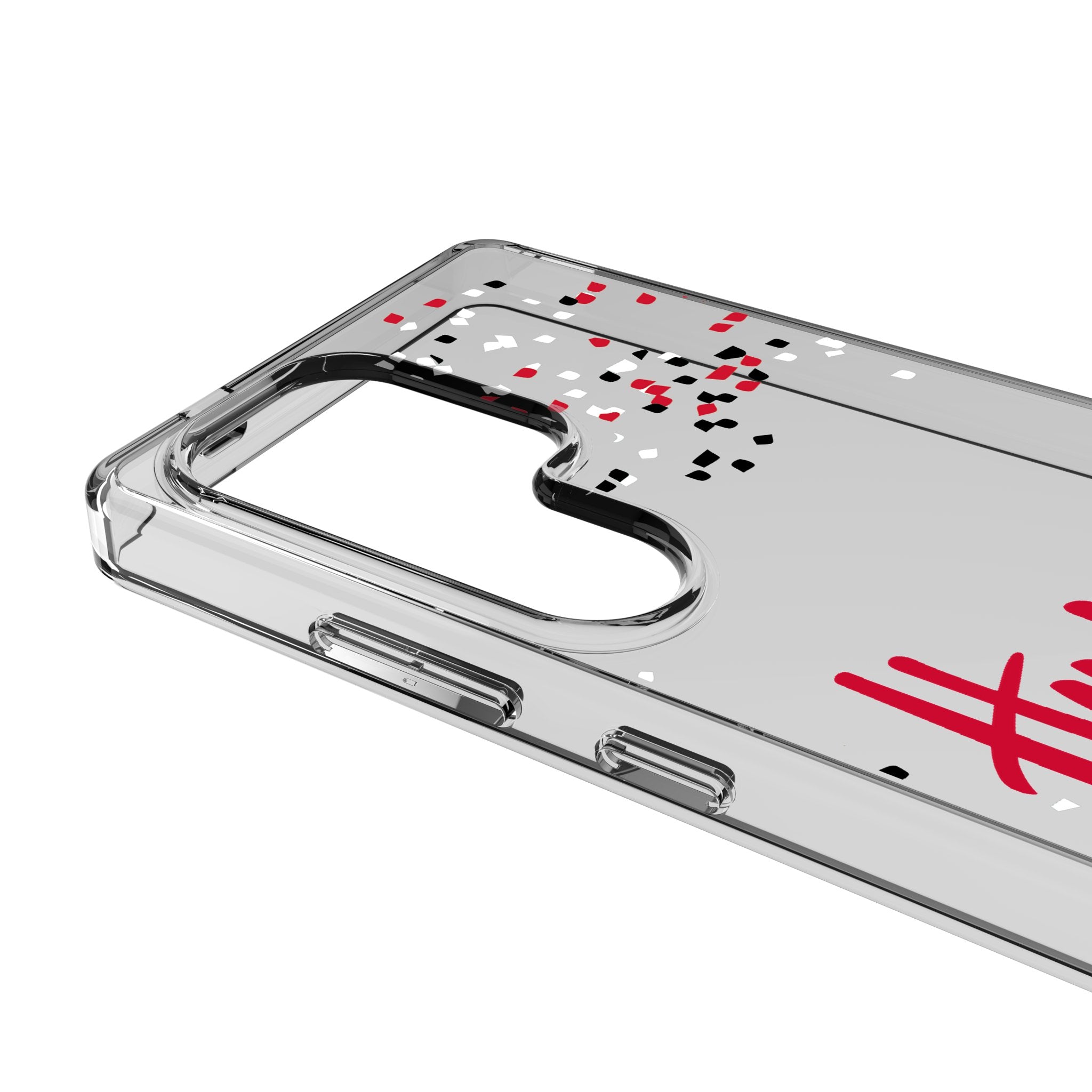 University of Nebraska Huskers Confetti Clear Phone Case for Samsung Galaxy 3