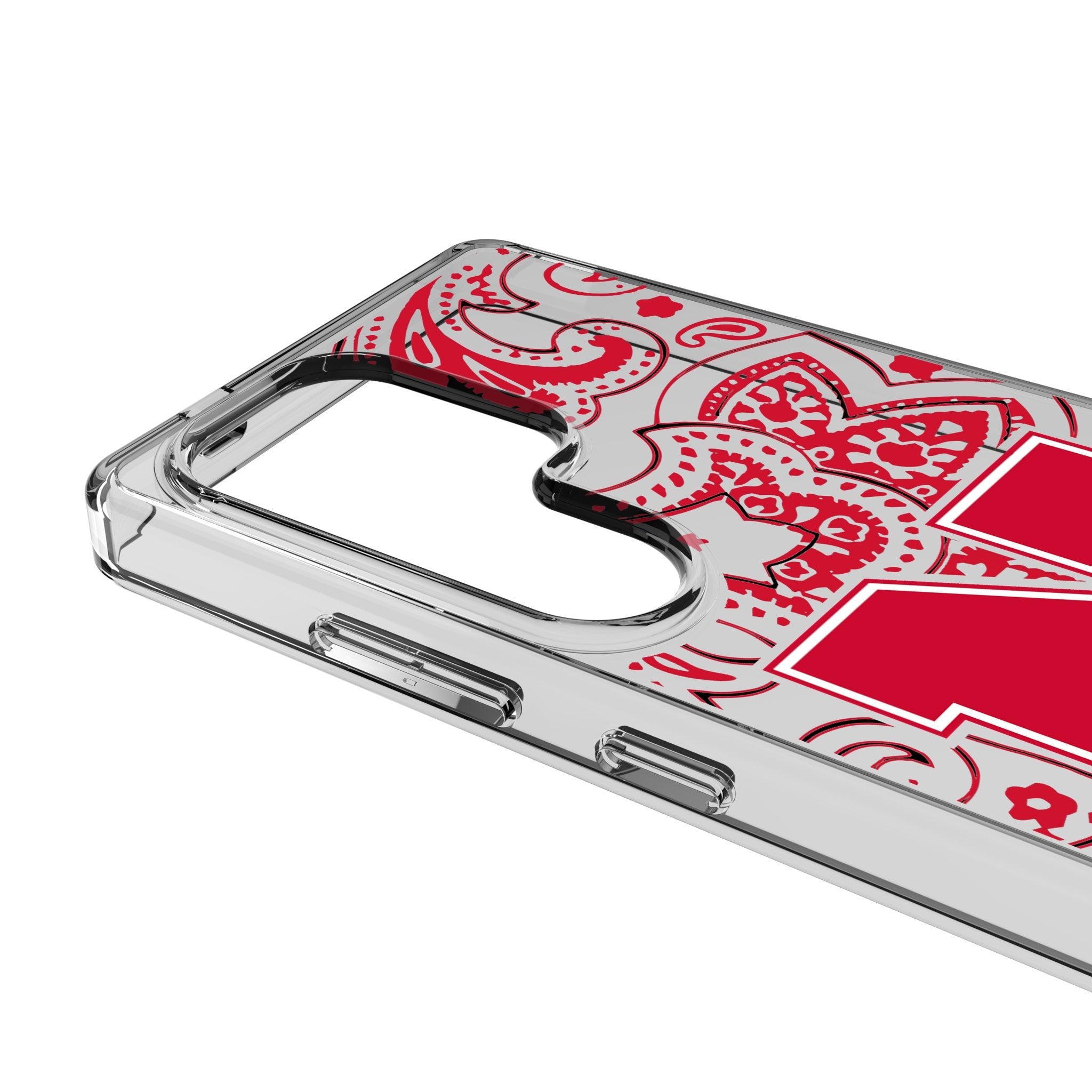 University of Nebraska Huskers Block N Paisley Clear Phone Case for Samsung Galaxy 3