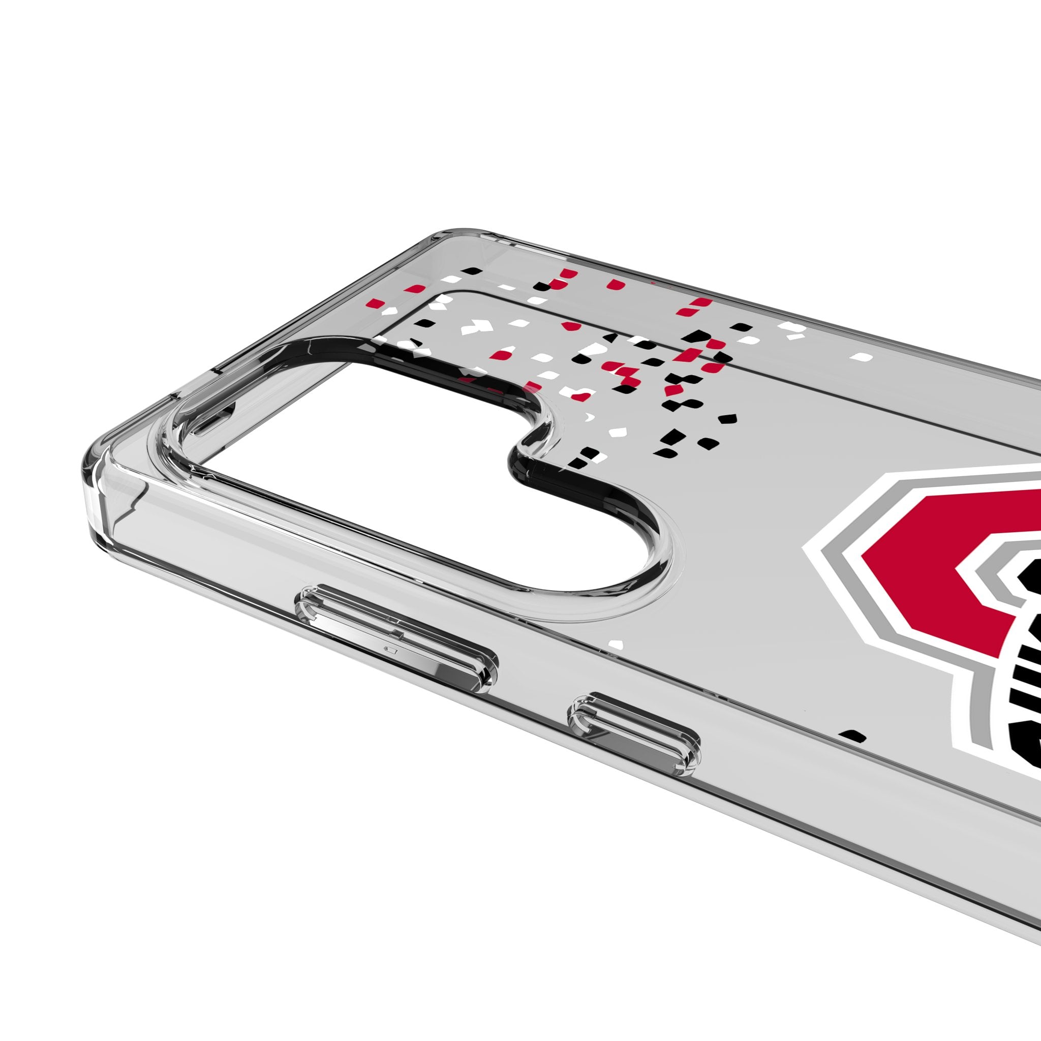 Ohio State University Buckeyes Confetti Clear Phone Case for Samsung Galaxy 3