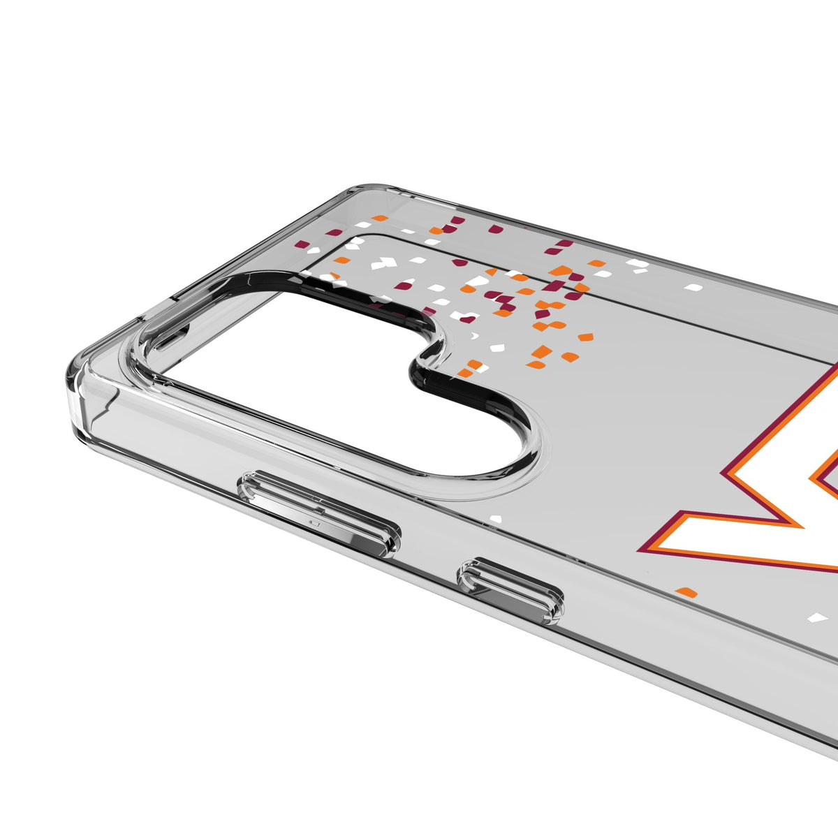 Virginia Tech Hokies Confetti Clear Phone Case for Samsung Galaxy 3