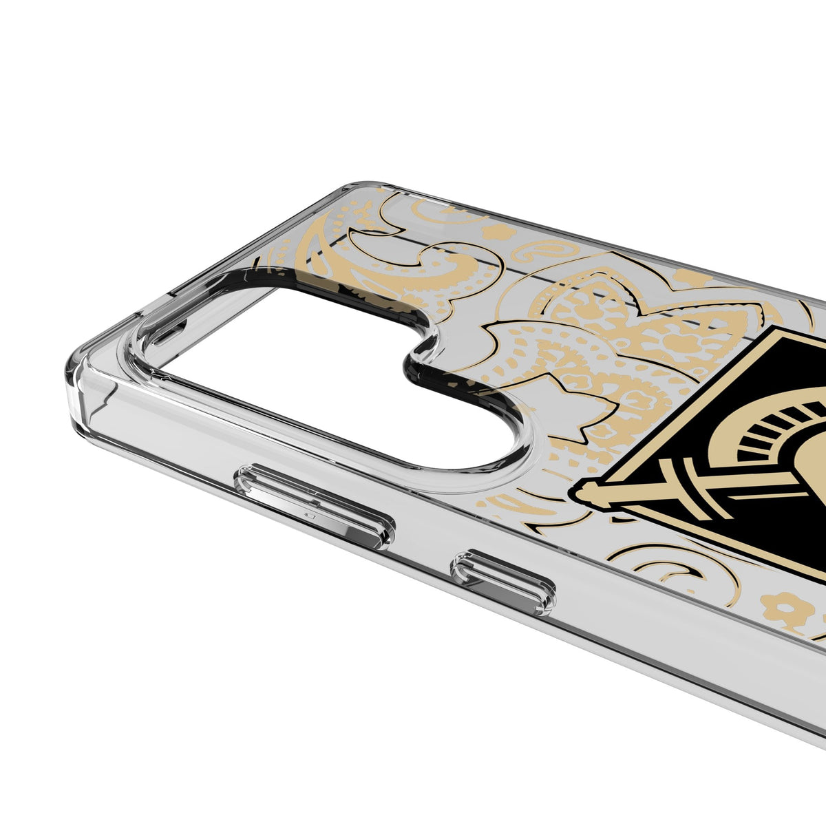 United States Military Academy Black Knights Paisley Clear Phone Case for Samsung Galaxy 3