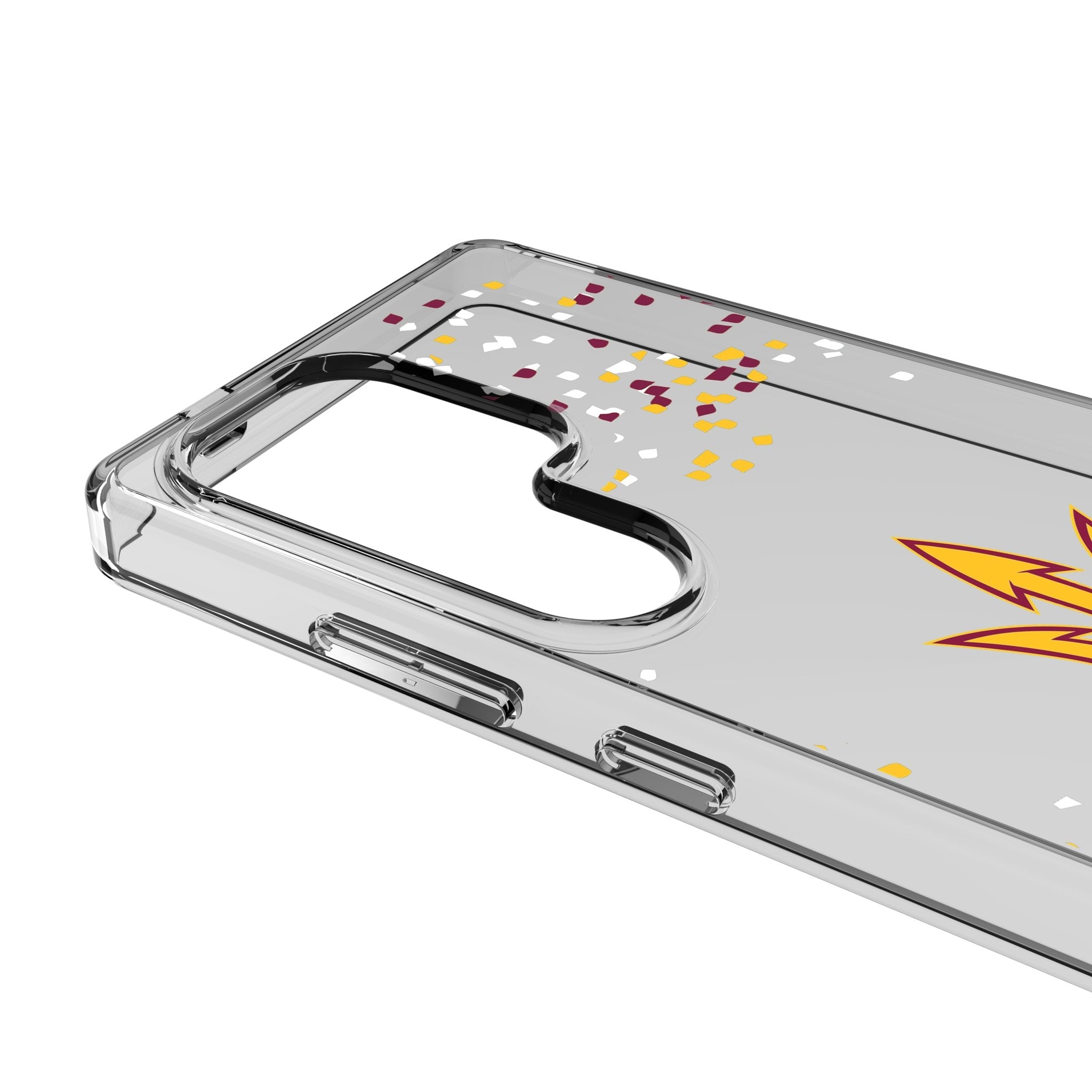 Arizona State University Sun Devils Confetti Clear Phone Case for Samsung Galaxy 3