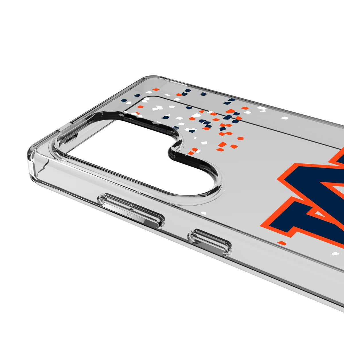 University of Auburn Tigers Confetti Clear Phone Case for Samsung Galaxy 3