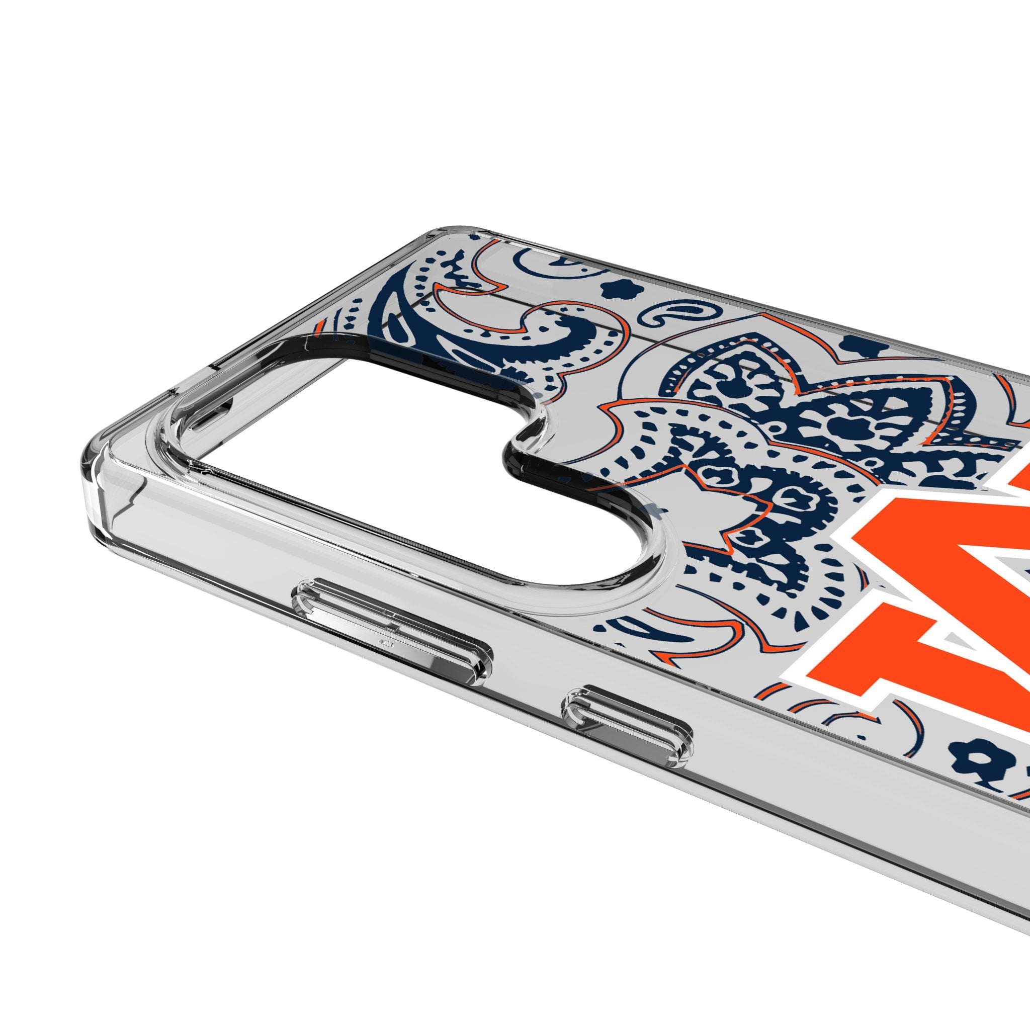 University of Auburn Tigers Paisley Clear Phone Case for Samsung Galaxy 3