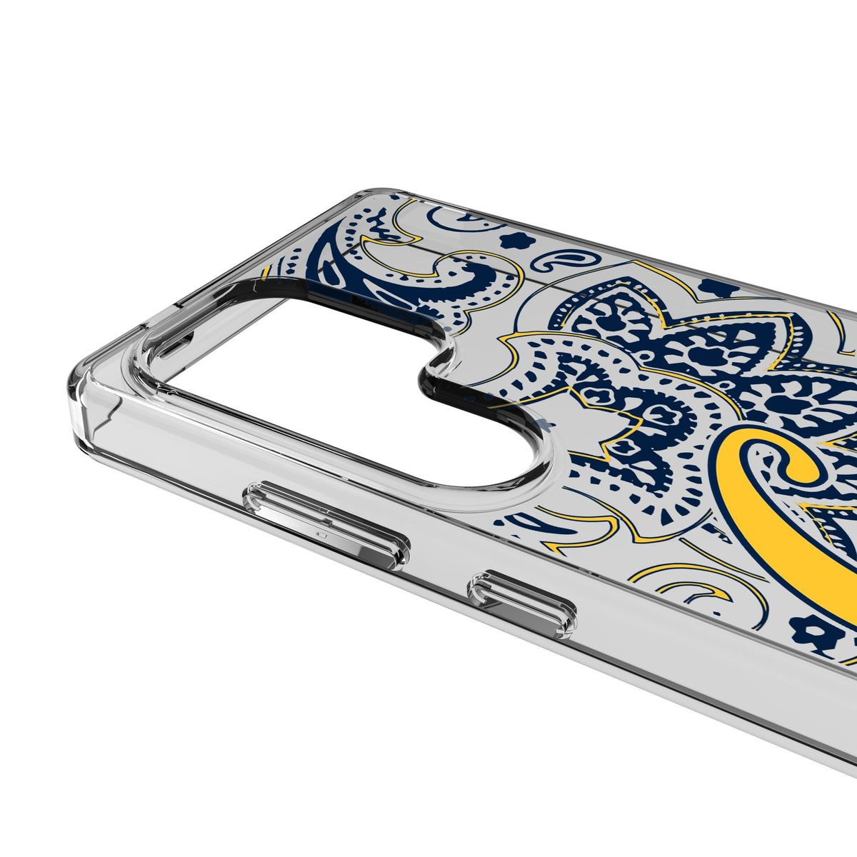 University of California Berkeley Golden Bears Paisley Clear Phone Case for Samsung Galaxy 3