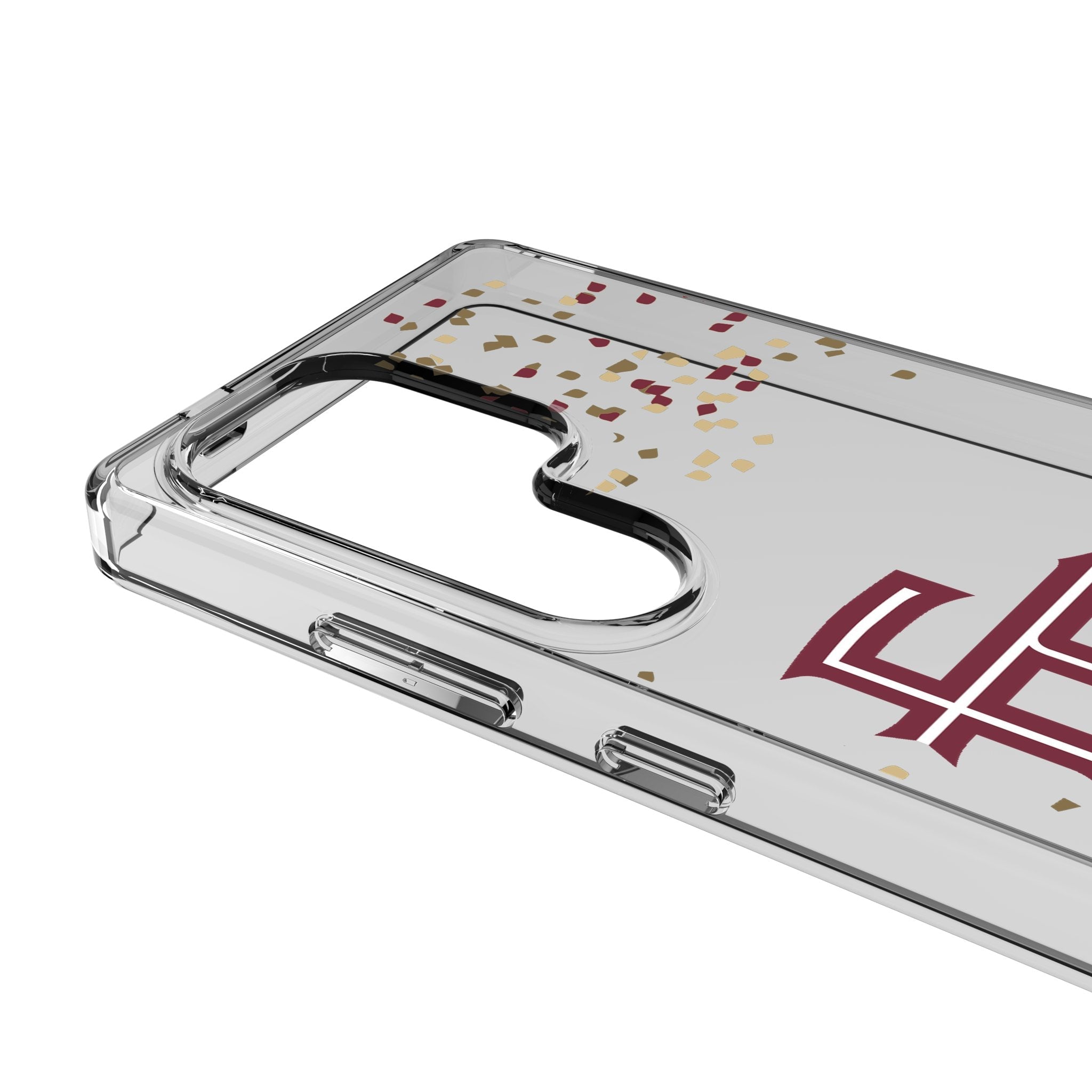 Florida State University Seminoles Athletic Wordmark Confetti Clear Phone Case for Samsung Galaxy 3