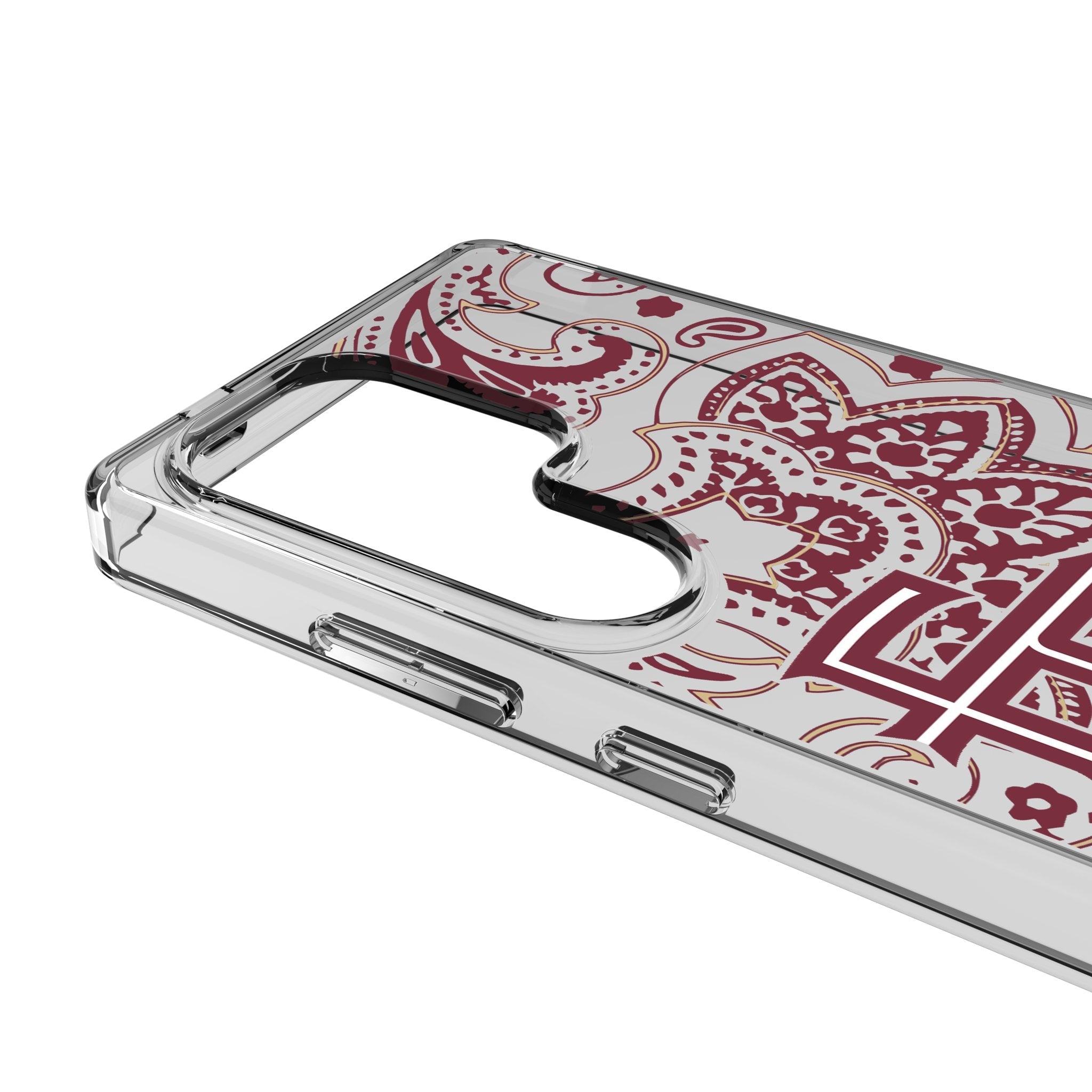 Florida State University Seminoles Athletic Wordmark Paisley Clear Phone Case for Samsung Galaxy 3