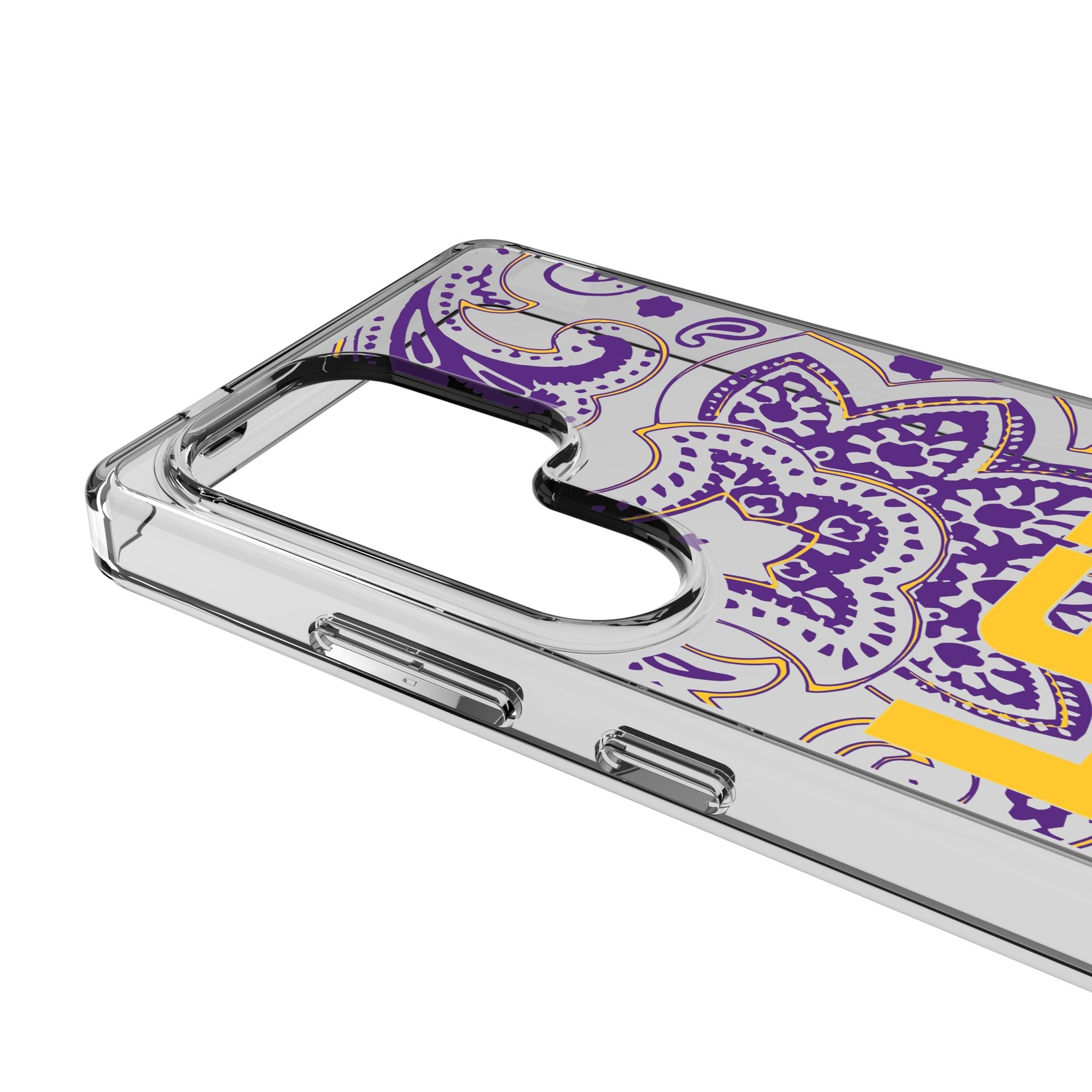 Louisiana State University Tigers Paisley Clear Phone Case for Samsung Galaxy 3