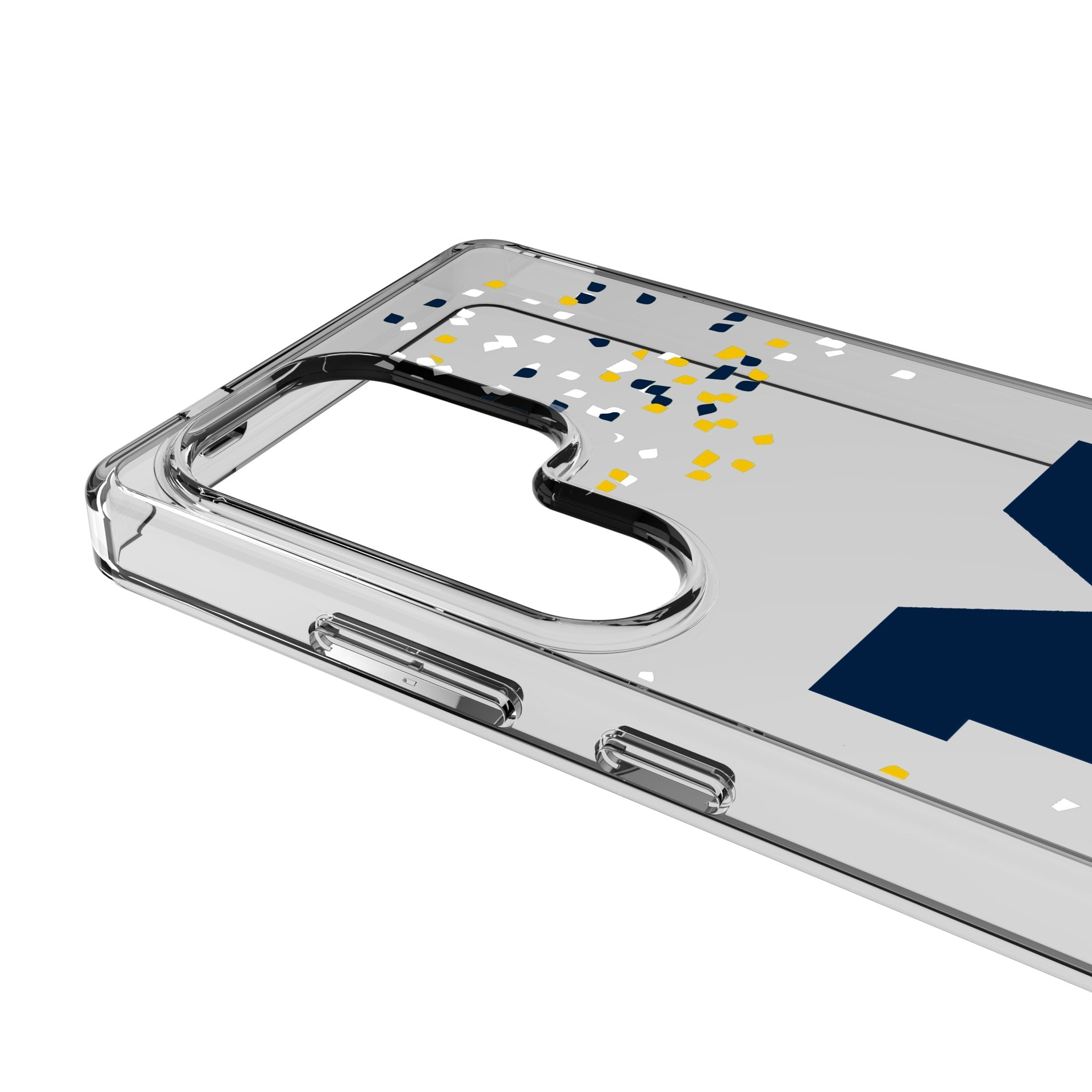 University of Michigan Wolverines Confetti Clear Phone Case for Samsung Galaxy 3
