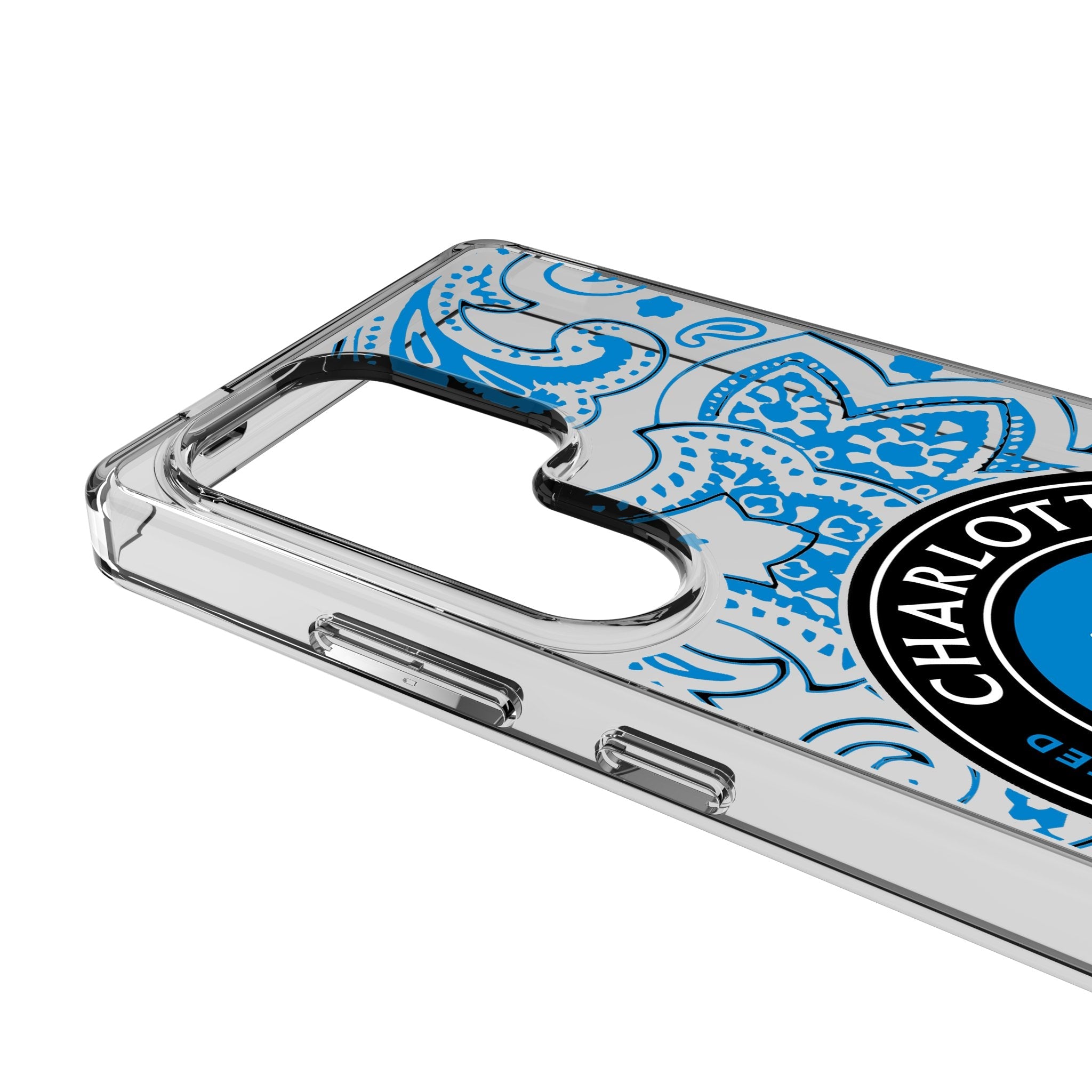 Charlotte FC Paisley Clear Phone Case for Samsung Galaxy 3