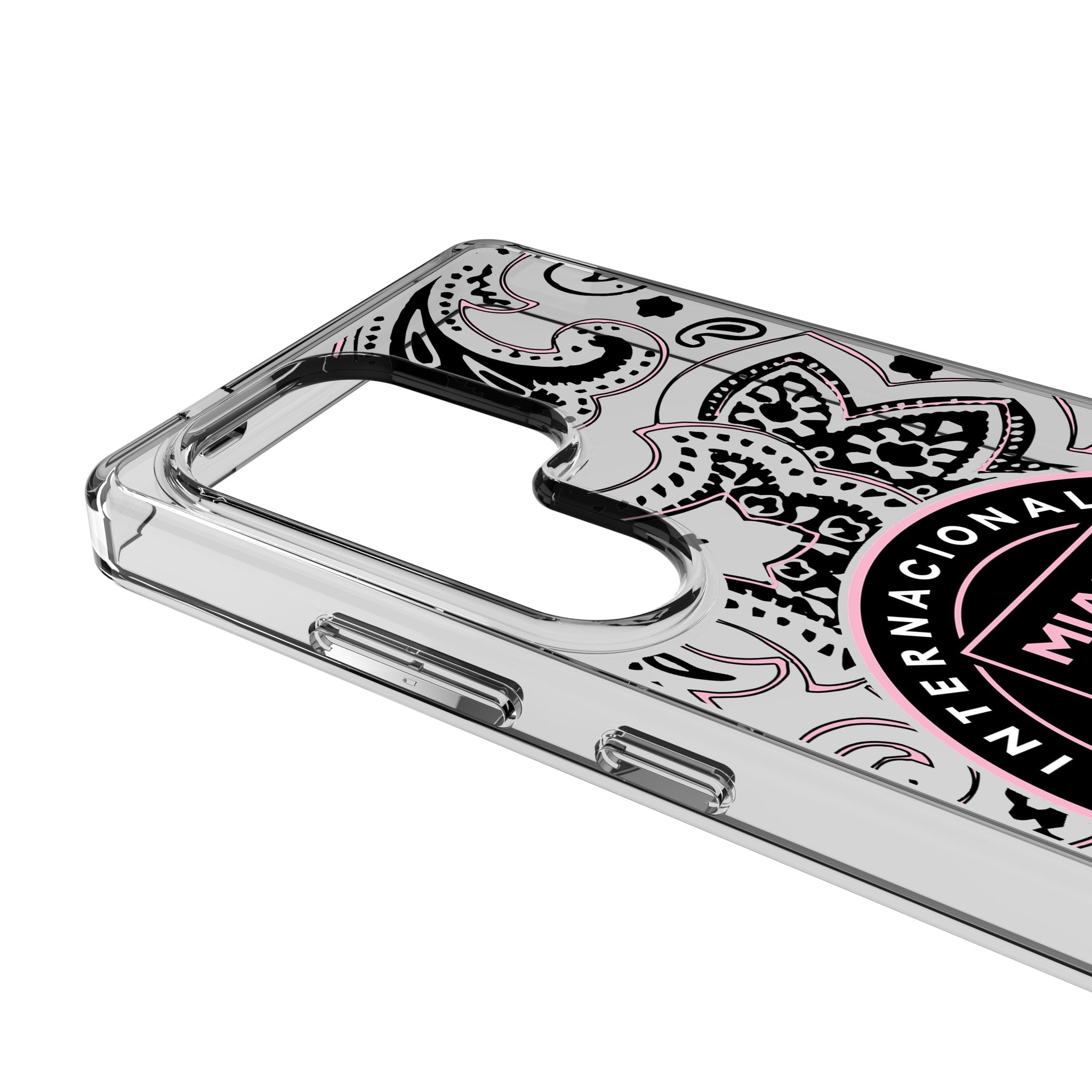 Inter Miami CF Paisley Clear Phone Case for Samsung Galaxy 3