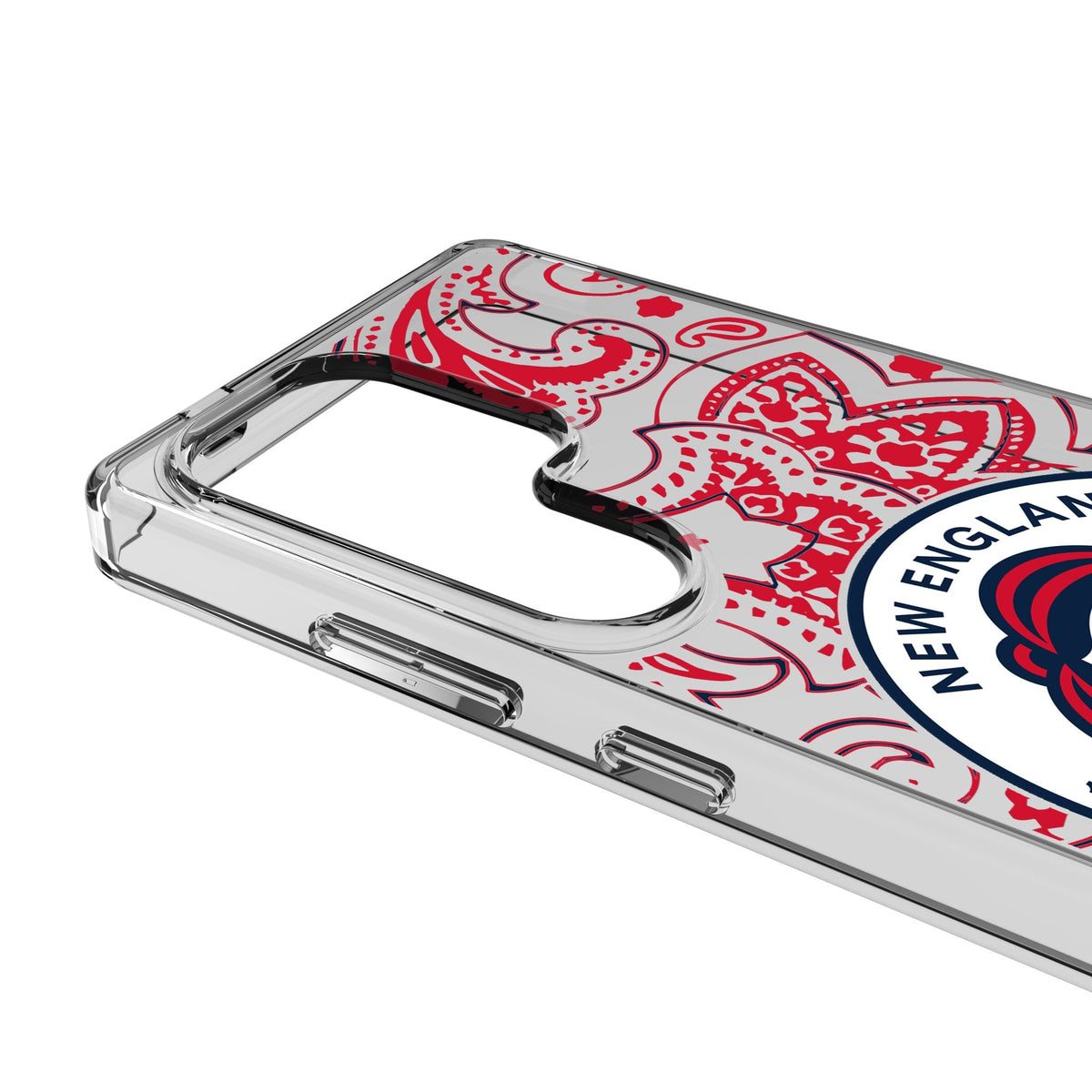 New England Revolution Paisley Clear Phone Case for Samsung Galaxy 3