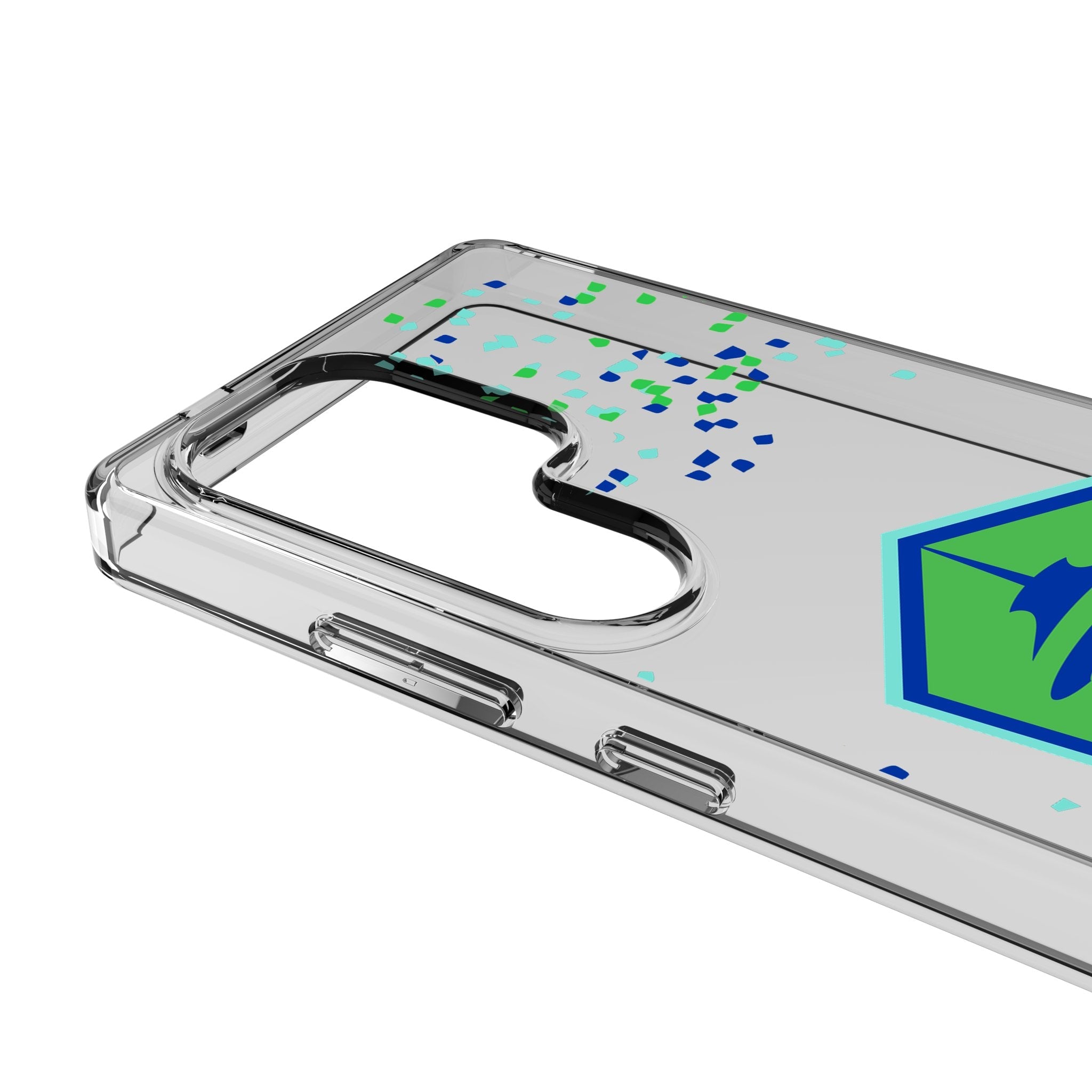 Seattle Sounders FC Confetti Clear Phone Case for Samsung Galaxy 2