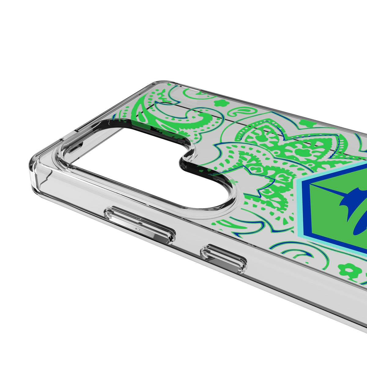 Seattle Sounders FC Paisley Clear Phone Case for Samsung Galaxy 3