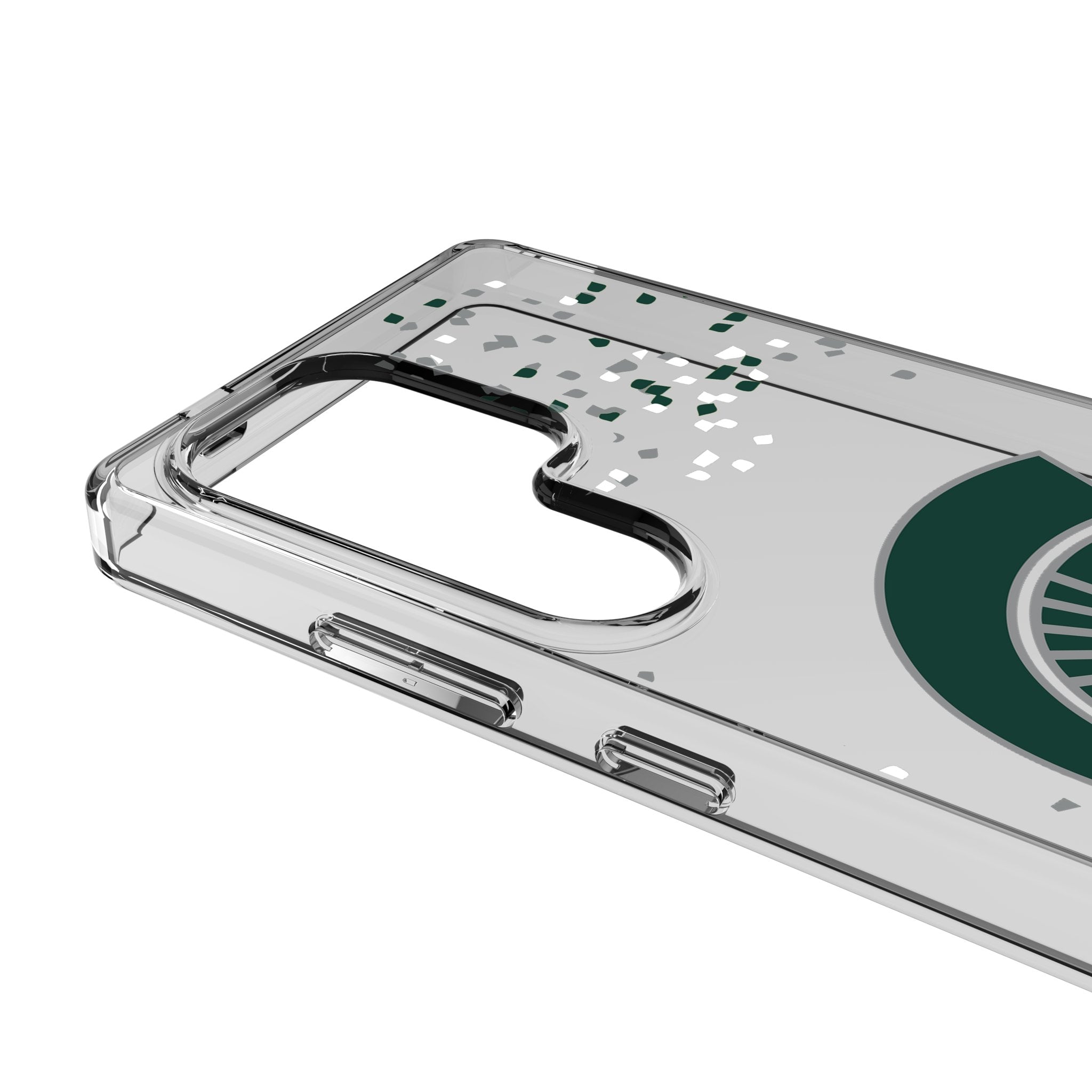 Michigan State University Spartans Confetti Clear Phone Case for Samsung Galaxy 3