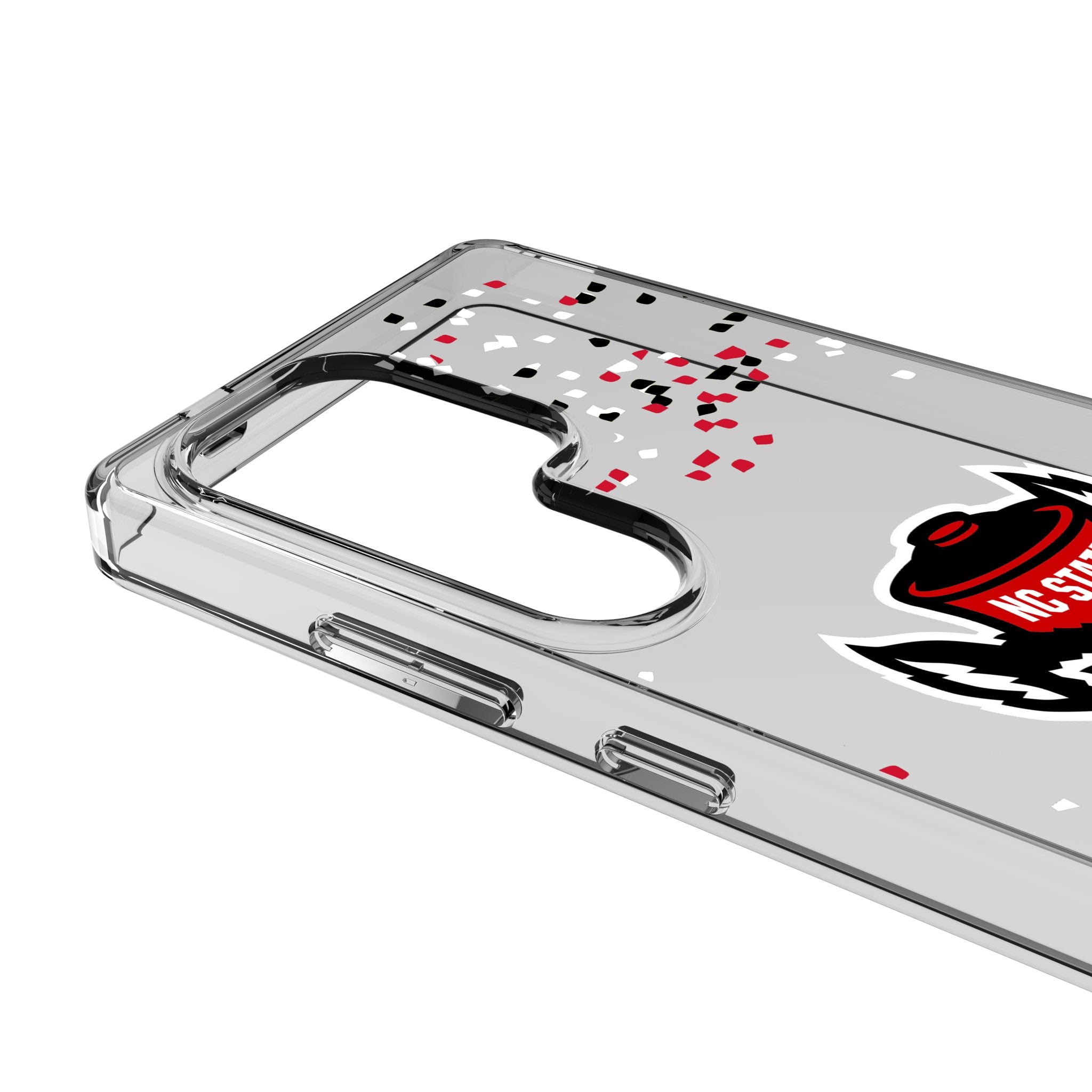 North Carolina State University Wolfpack Confetti Clear Phone Case for Samsung Galaxy 3