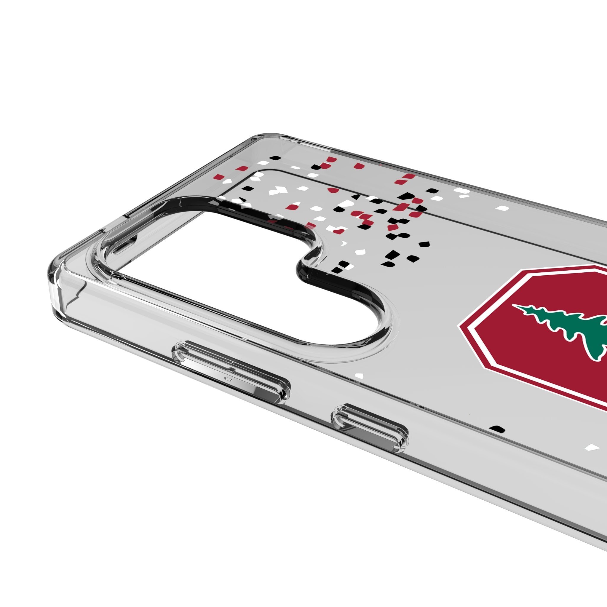 Stanford University Cardinal Confetti Clear Phone Case for Samsung Galaxy 3