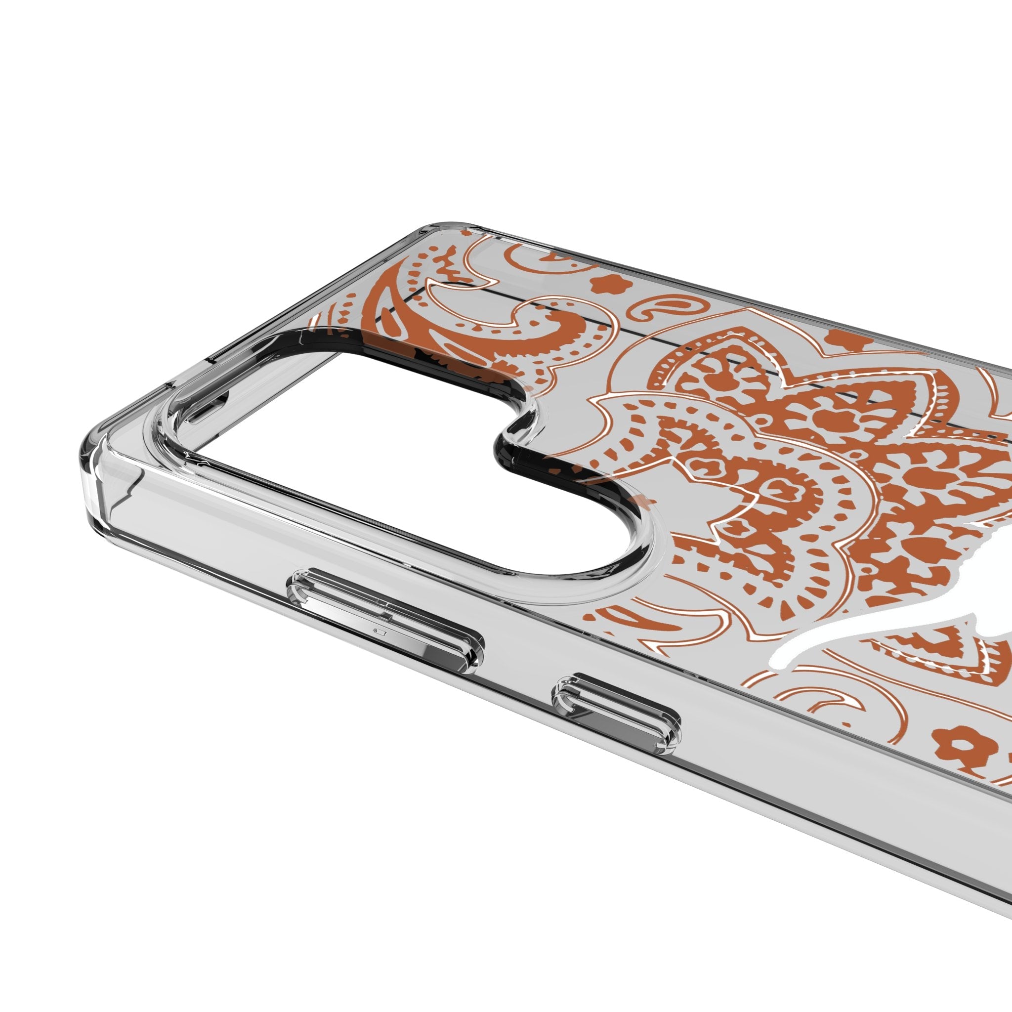 University of Texas Longhorns Paisley Clear Phone Case for Samsung Galaxy 3