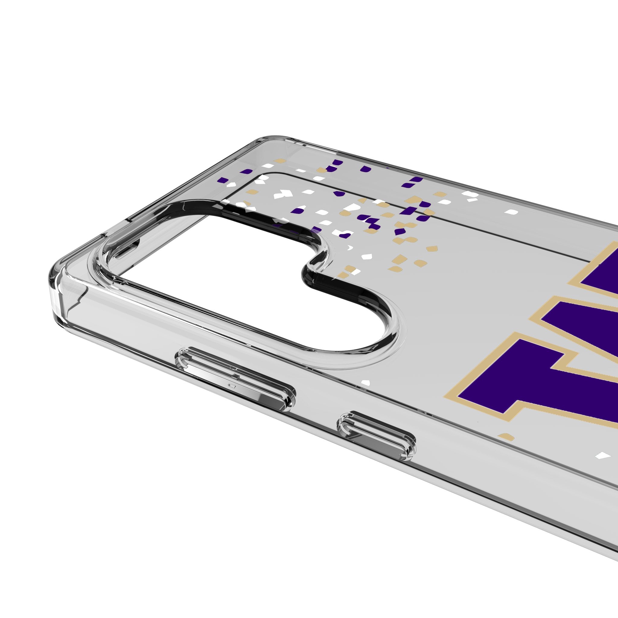 University of Washington Huskies Confetti Clear Phone Case for Samsung Galaxy 2