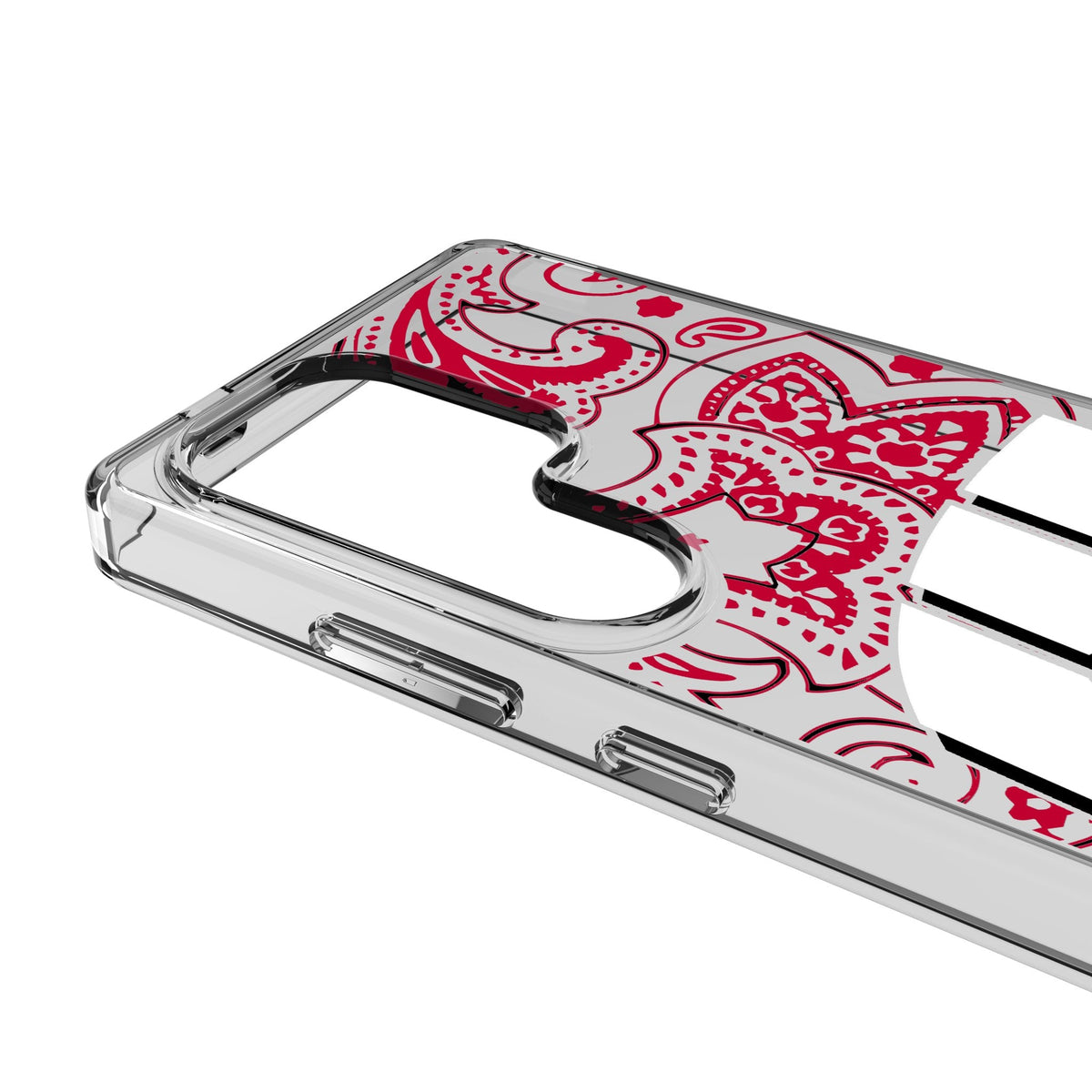 University of Wisconsin Badgers Paisley Clear Phone Case for Samsung Galaxy 3
