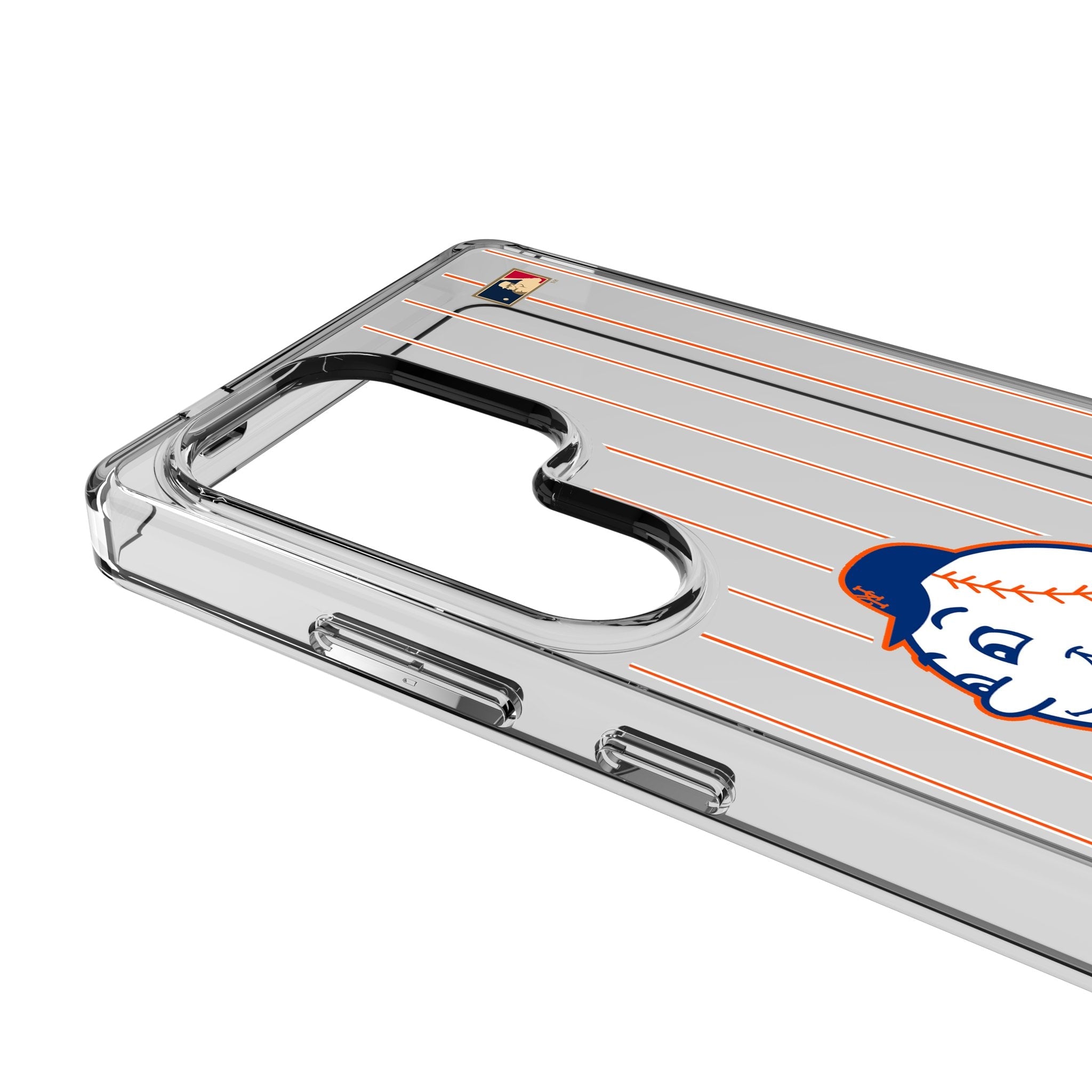 New York Mets 2014 - Cooperstown Collection Pinstripe Clear Phone Case for Samsung Galaxy 3