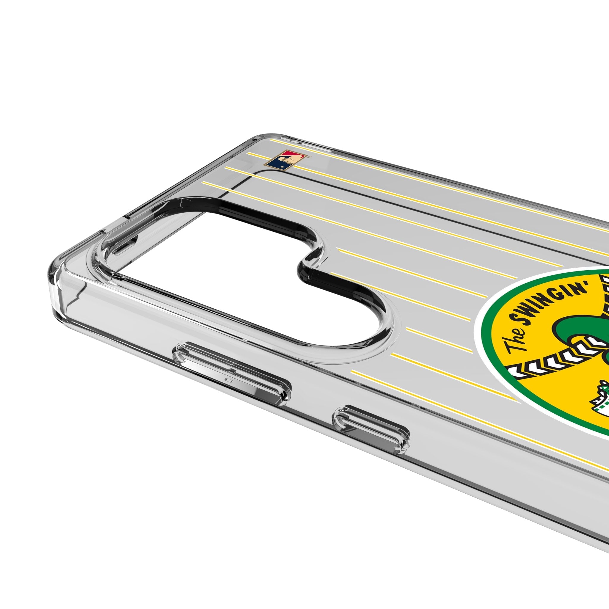 Oakland As 1971-1981 - Cooperstown Collection Pinstripe Clear Phone Case for Samsung Galaxy 3