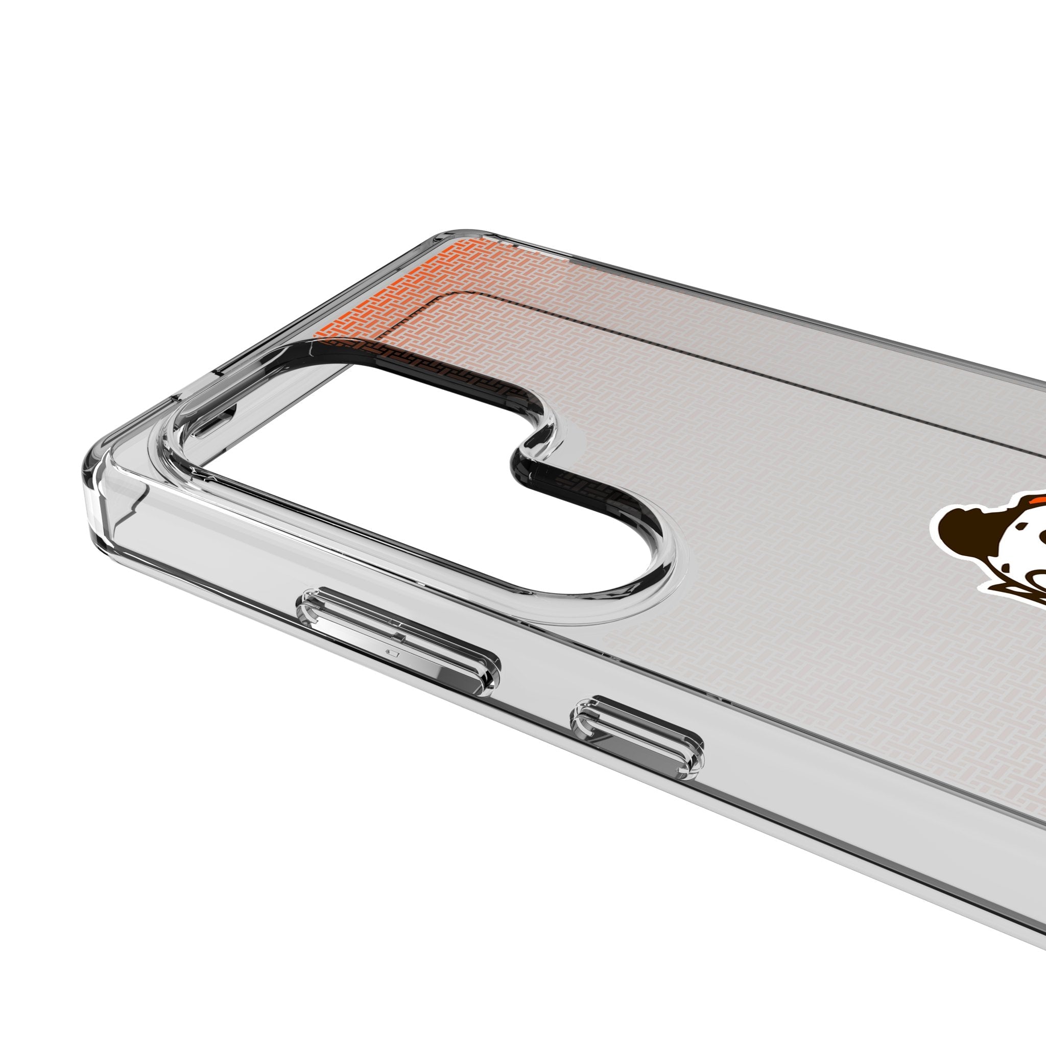 Cleveland Browns Historic Collection Linen Clear Phone Case for Samsung Galaxy 3