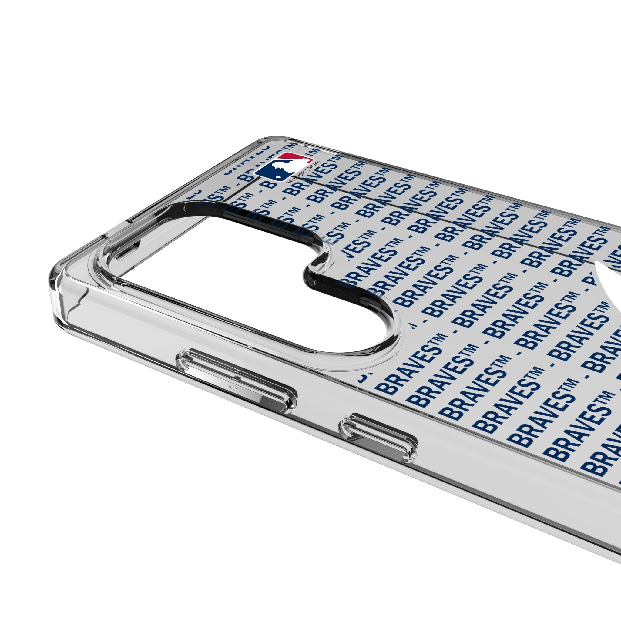 Atlanta Braves Text Backdrop Clear Phone Case for Samsung Galaxy 3