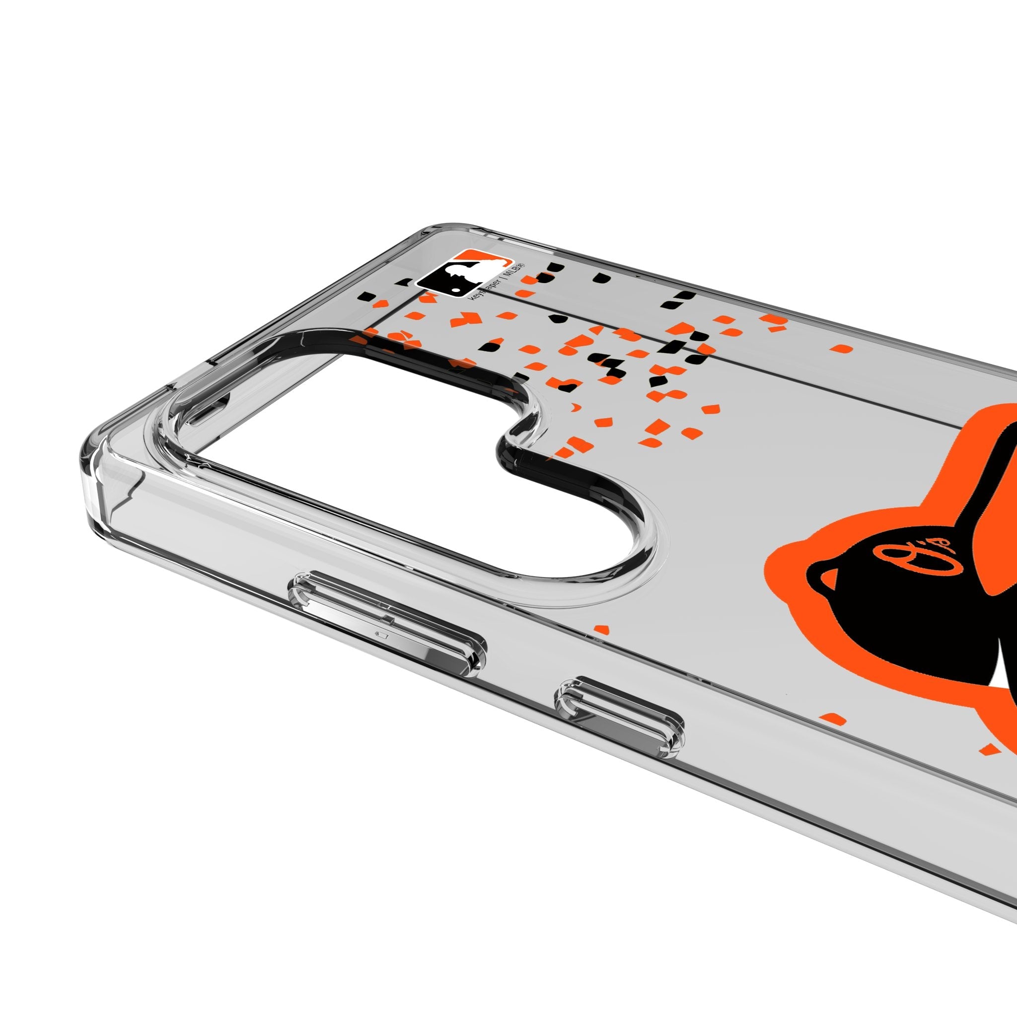 Baltimore Orioles Confetti Clear Phone Case for Samsung Galaxy 3