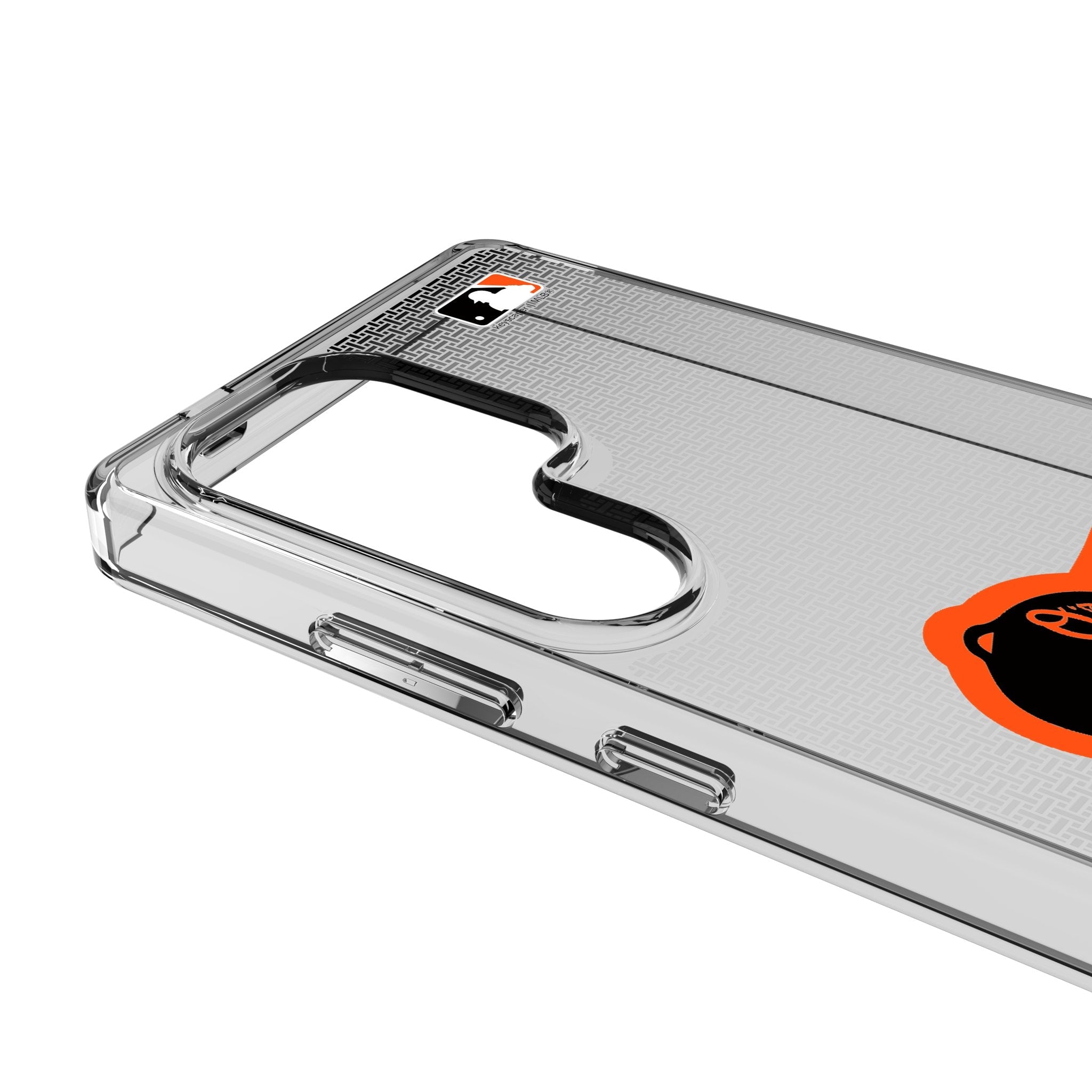 Baltimore Orioles Linen Clear Phone Case for Samsung Galaxy 3