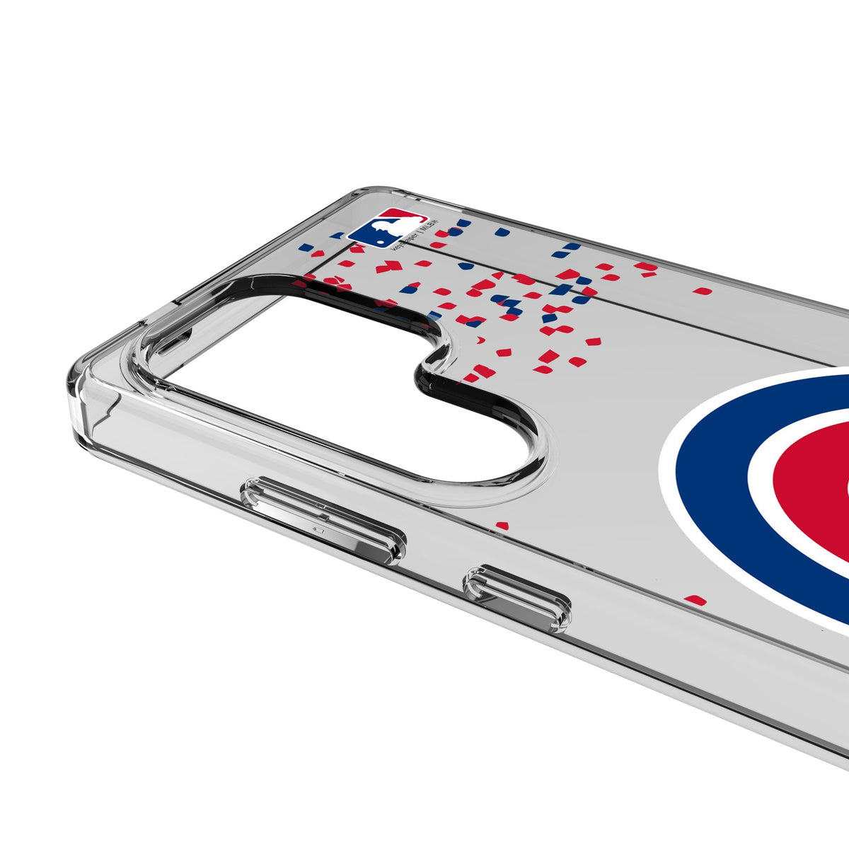 Chicago Cubs Confetti Clear Phone Case for Samsung Galaxy 3