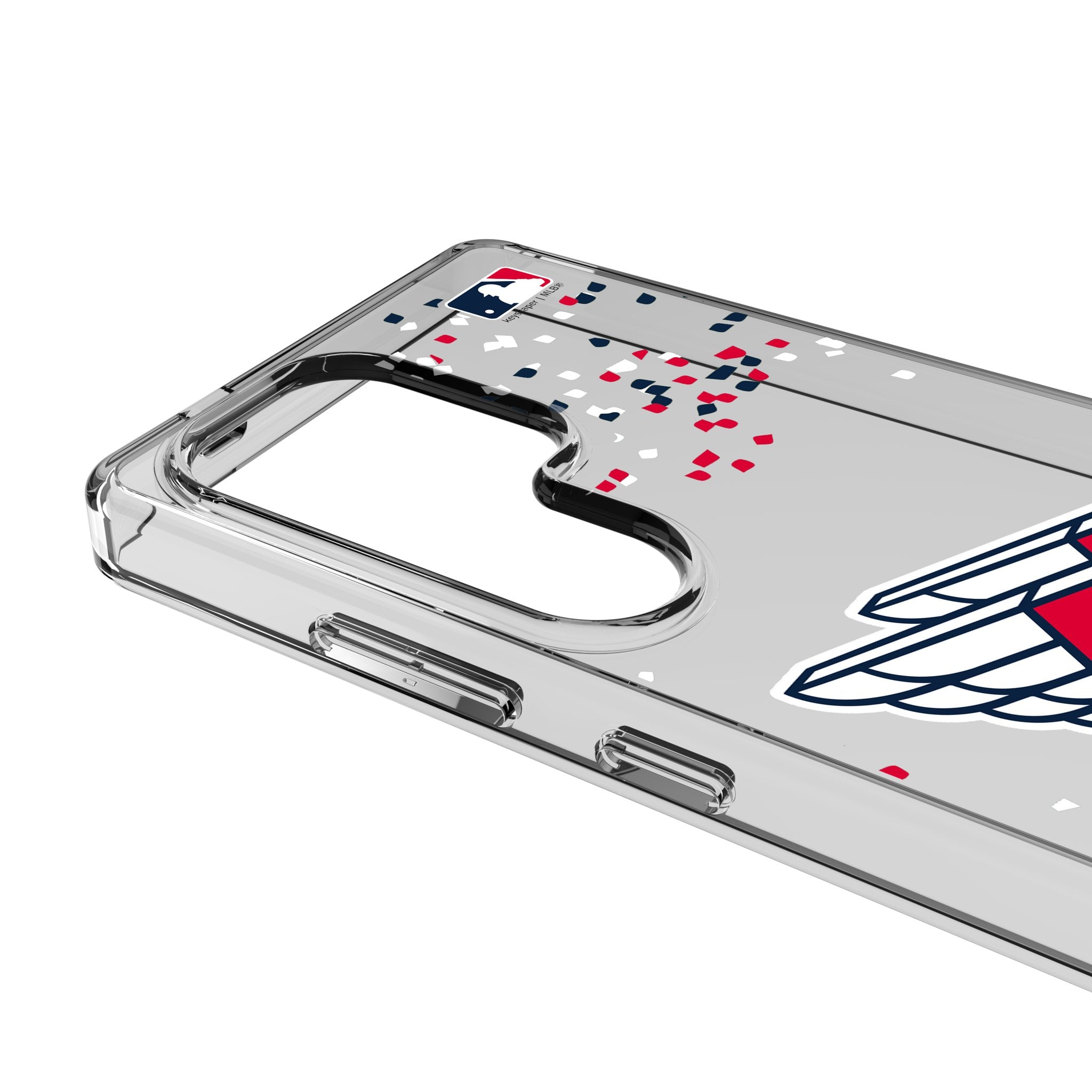 Cleveland Guardians Confetti Clear Phone Case for Samsung Galaxy 3