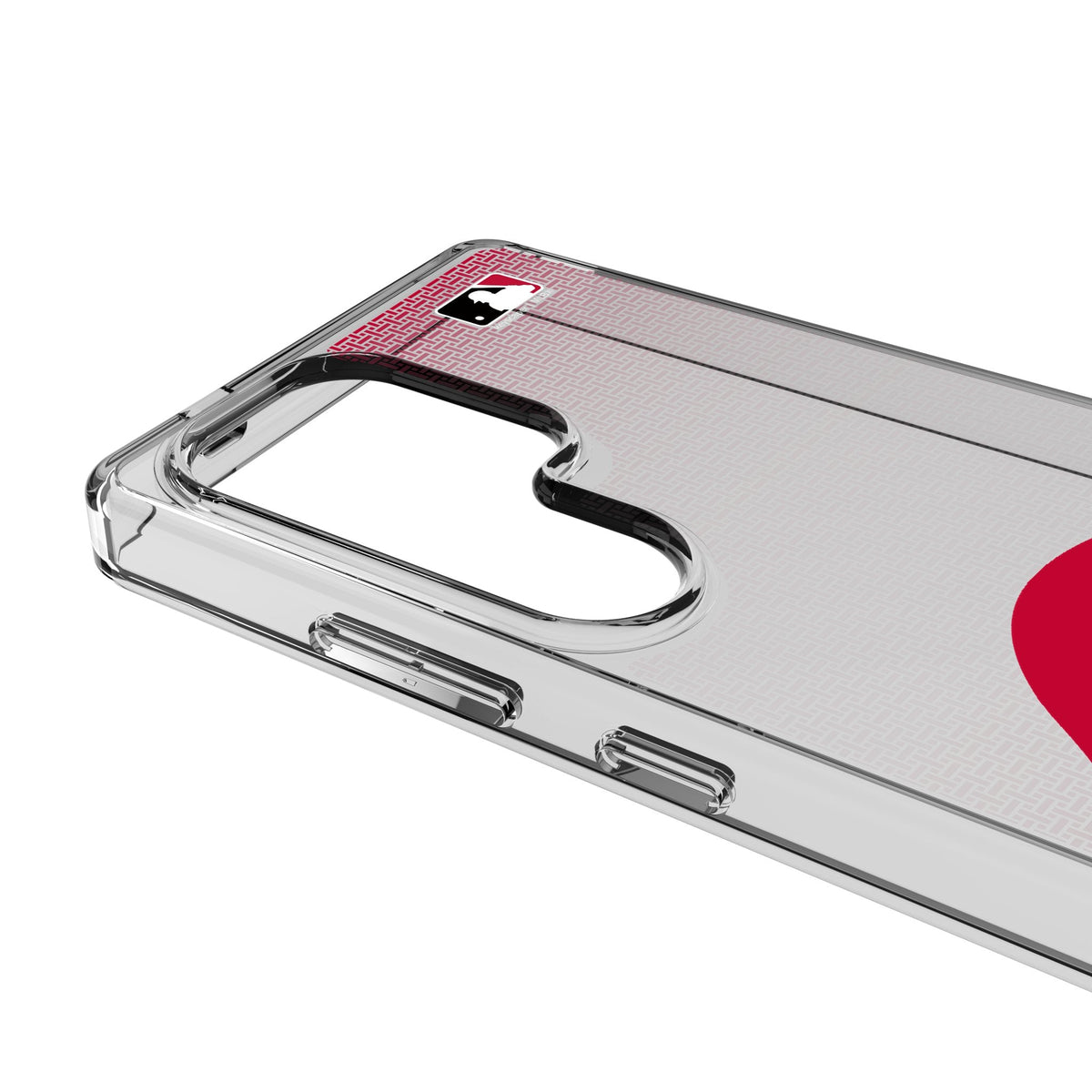 Cincinnati Reds Linen Clear Phone Case for Samsung Galaxy 3