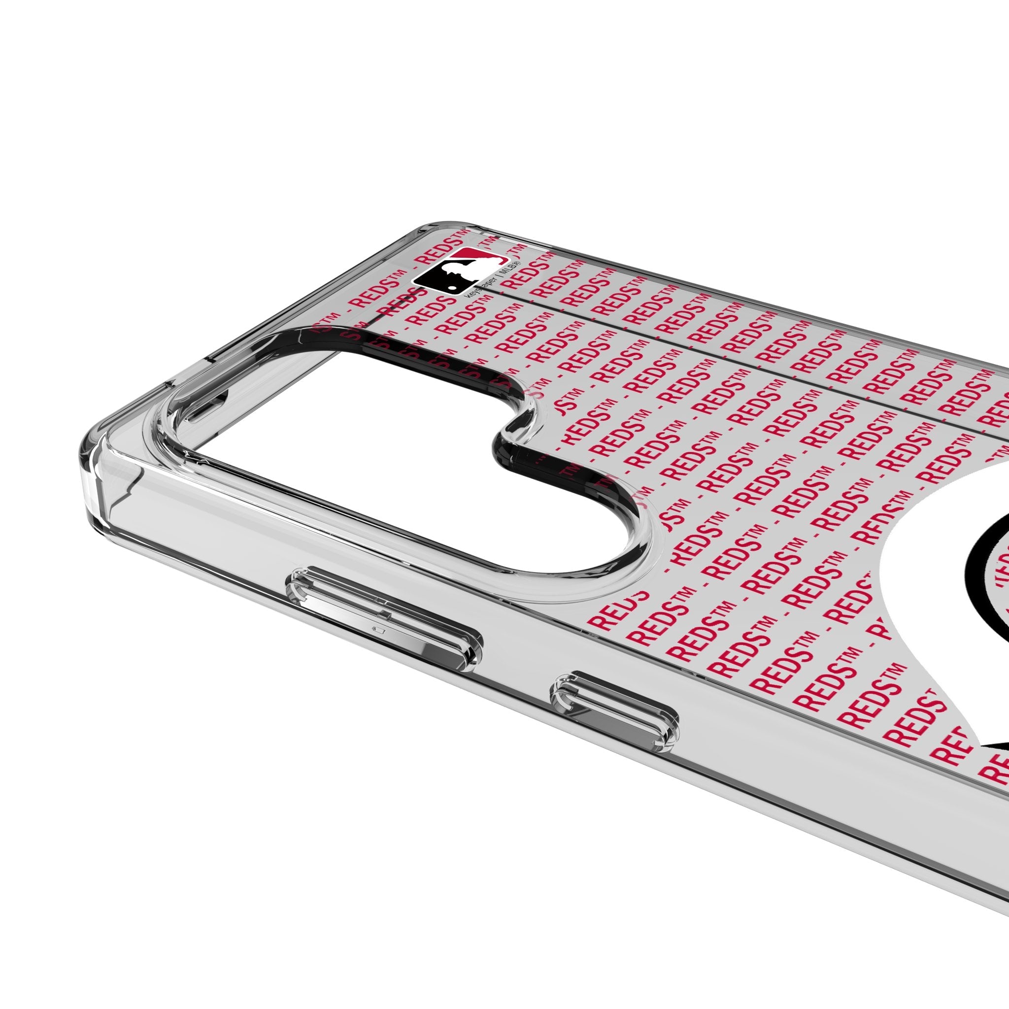 Cincinnati Reds Text Backdrop Clear Phone Case for Samsung Galaxy 3