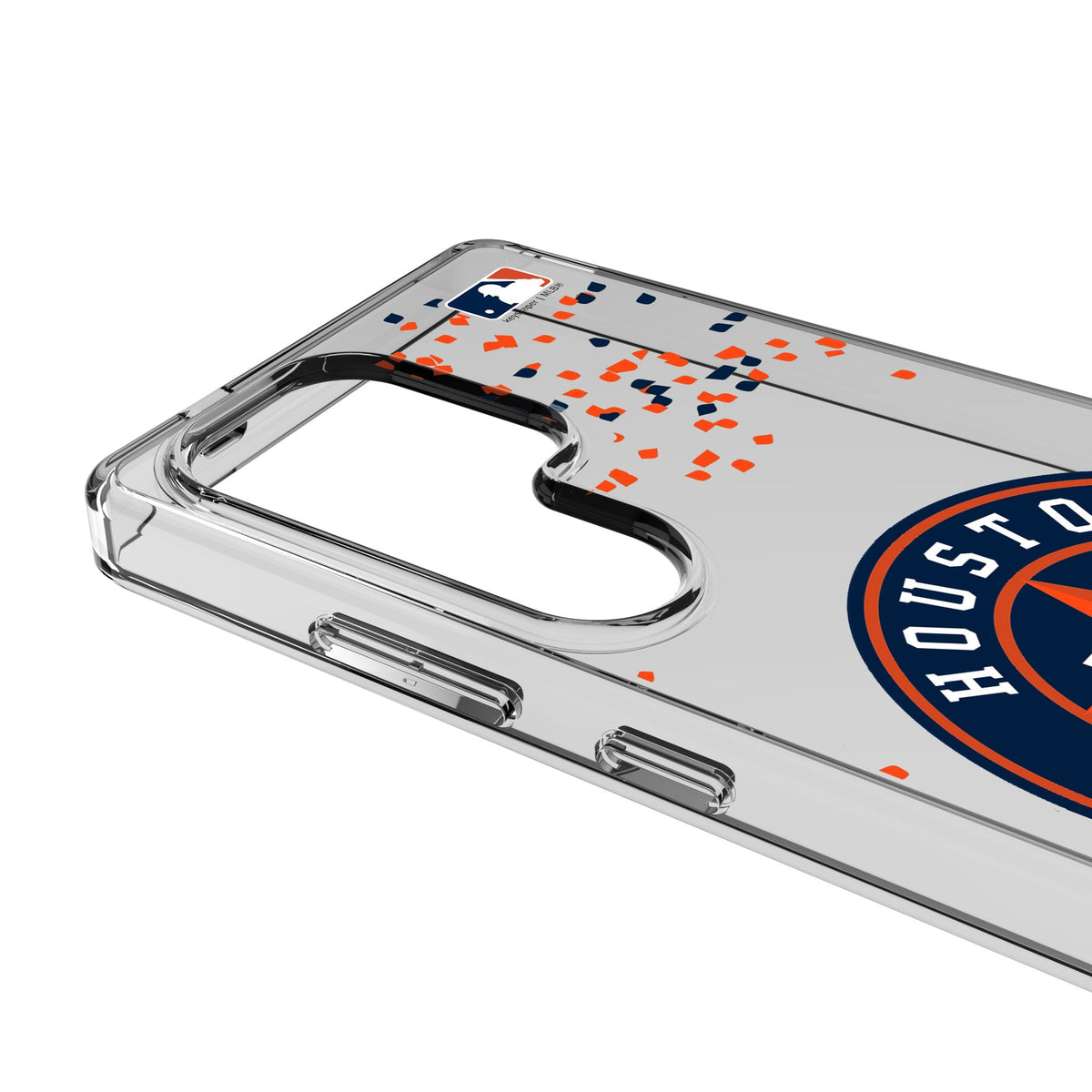 Houston Astros Confetti Clear Phone Case for Samsung Galaxy 3