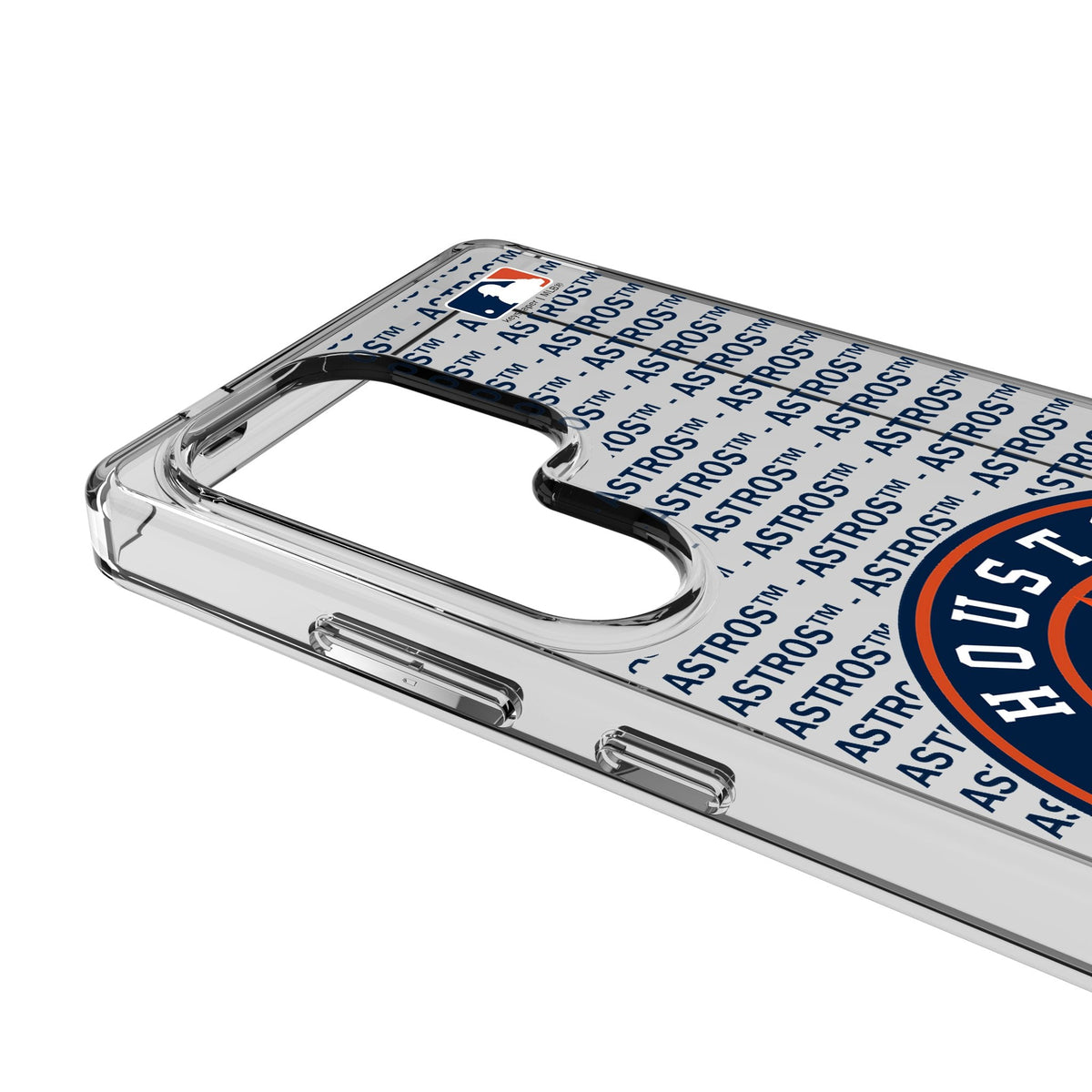 Houston Astros Text Backdrop Clear Phone Case for Samsung Galaxy 3