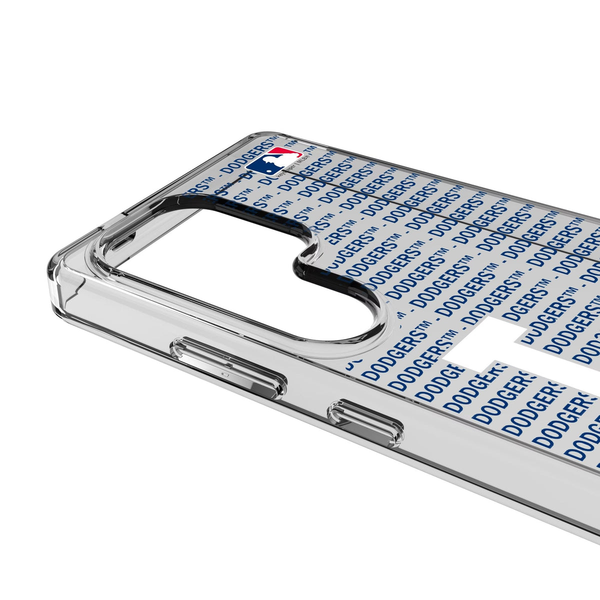 LA Dodgers Text Backdrop Clear Phone Case for Samsung Galaxy 3